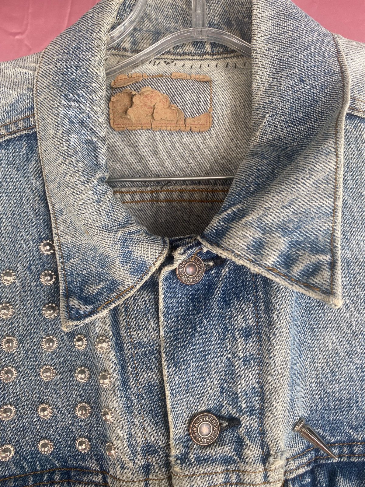 Levi's Vintage Studded Denim Vest Size US M / EU 48-50 / 2 - 8 Thumbnail