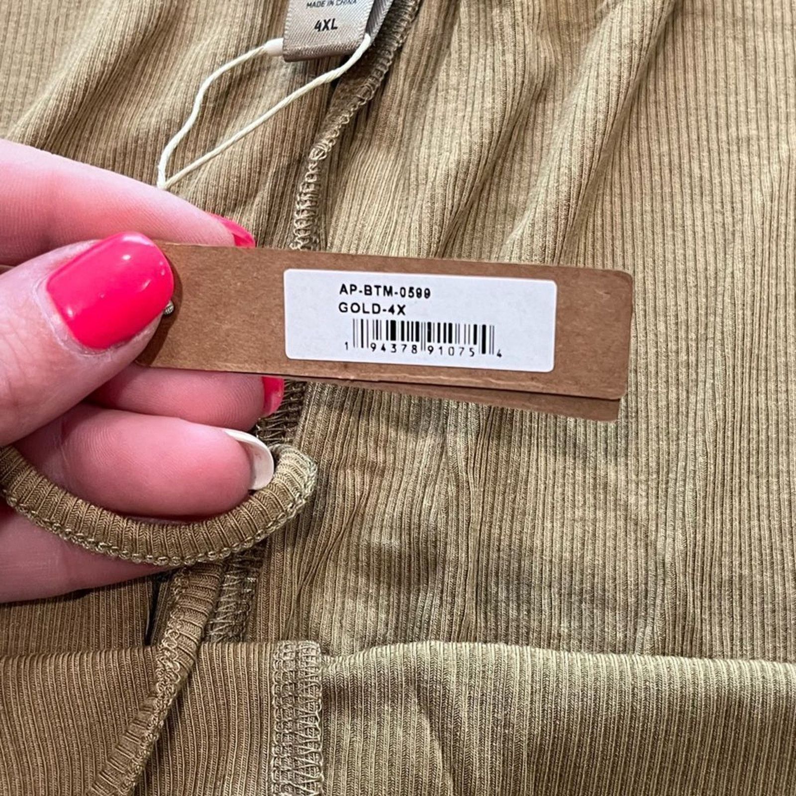 SKIMS NWT Skims Soft Lounge Sleep Pant Gold Size 4X Size 4XL / US 24-26 - 3 Thumbnail
