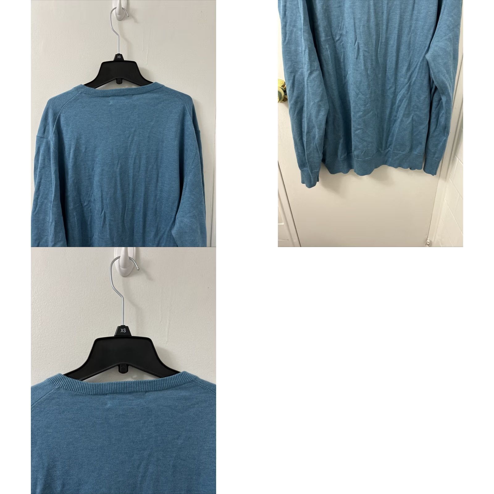 Brooks Brothers Brooks Brothers Sweater Mens 2XL Blue Supima Cotton V-Neck Pullover Sweatshirt Size US XXL / EU 58 / 5 - 8 Thumbnail