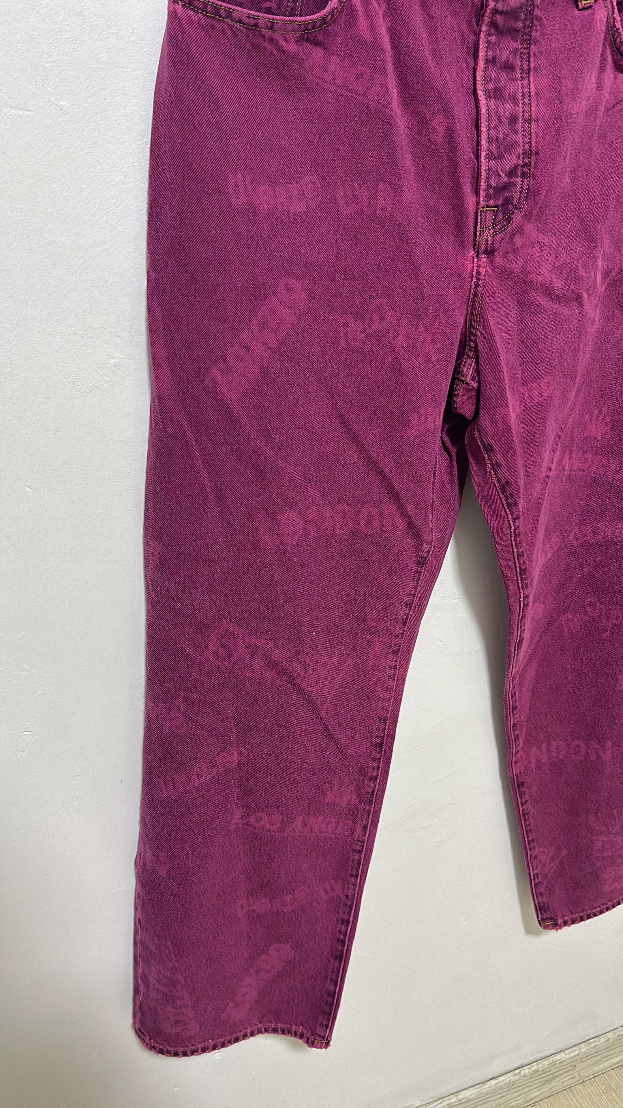 Stussy Stussy Worldwide Big Ol Jean Fuschia Size 32 Size US 32 / EU 48 - 3 Thumbnail