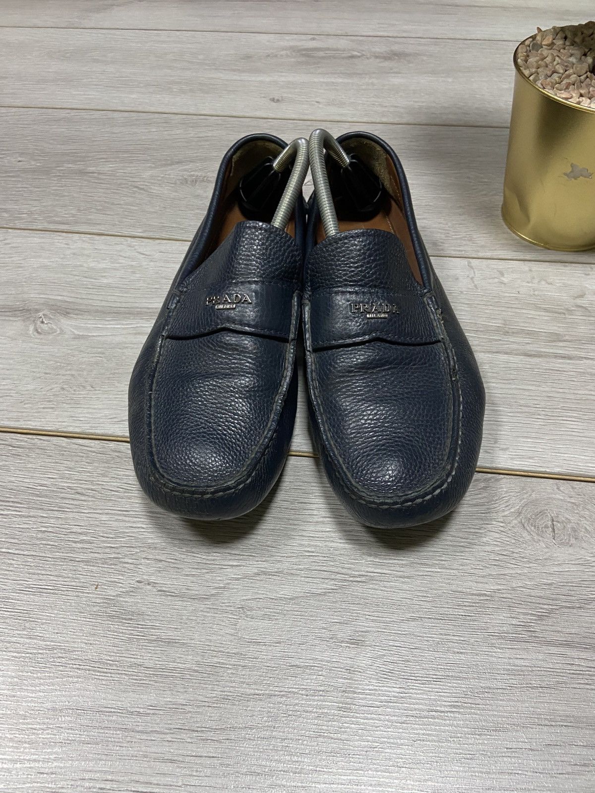 Prada Prada Milano RARE leather vintage sneakers shoes logo Size US 10.5 / EU 43-44 - 6 Thumbnail