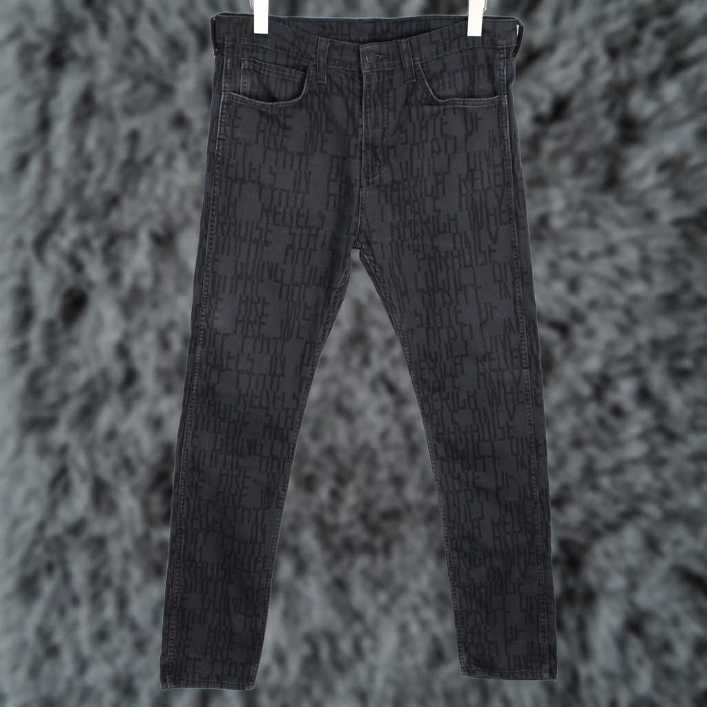 Levi's Levi's 510 Jeans Men's Slim Fit Patterned Denim Pants W34/L34 Black Zip Size US 34 / EU 50 - 1 Thumbnail