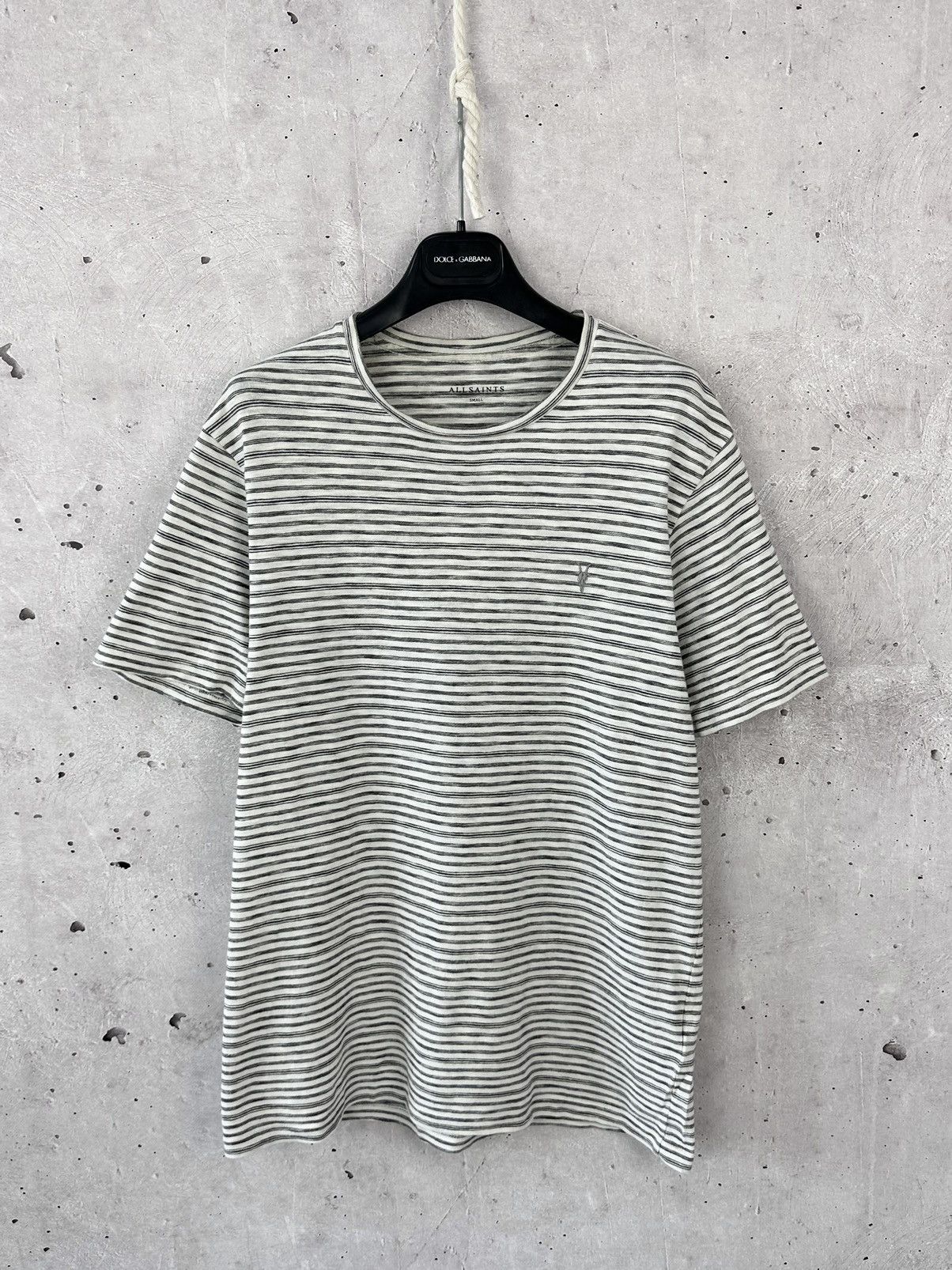 Allsaints × Vintage AllSaints Tonic San Stripped Short Sleeve T-shirt Size US S / EU 44-46 / 1 - 1 Thumbnail