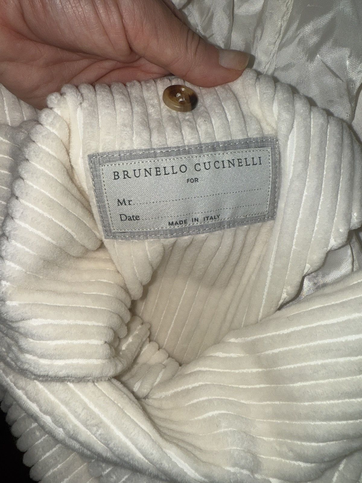Brunello Cucinelli Brunello cucinelli white pinstripe blazer Size US S / EU 44-46 / 1 - 13 Thumbnail