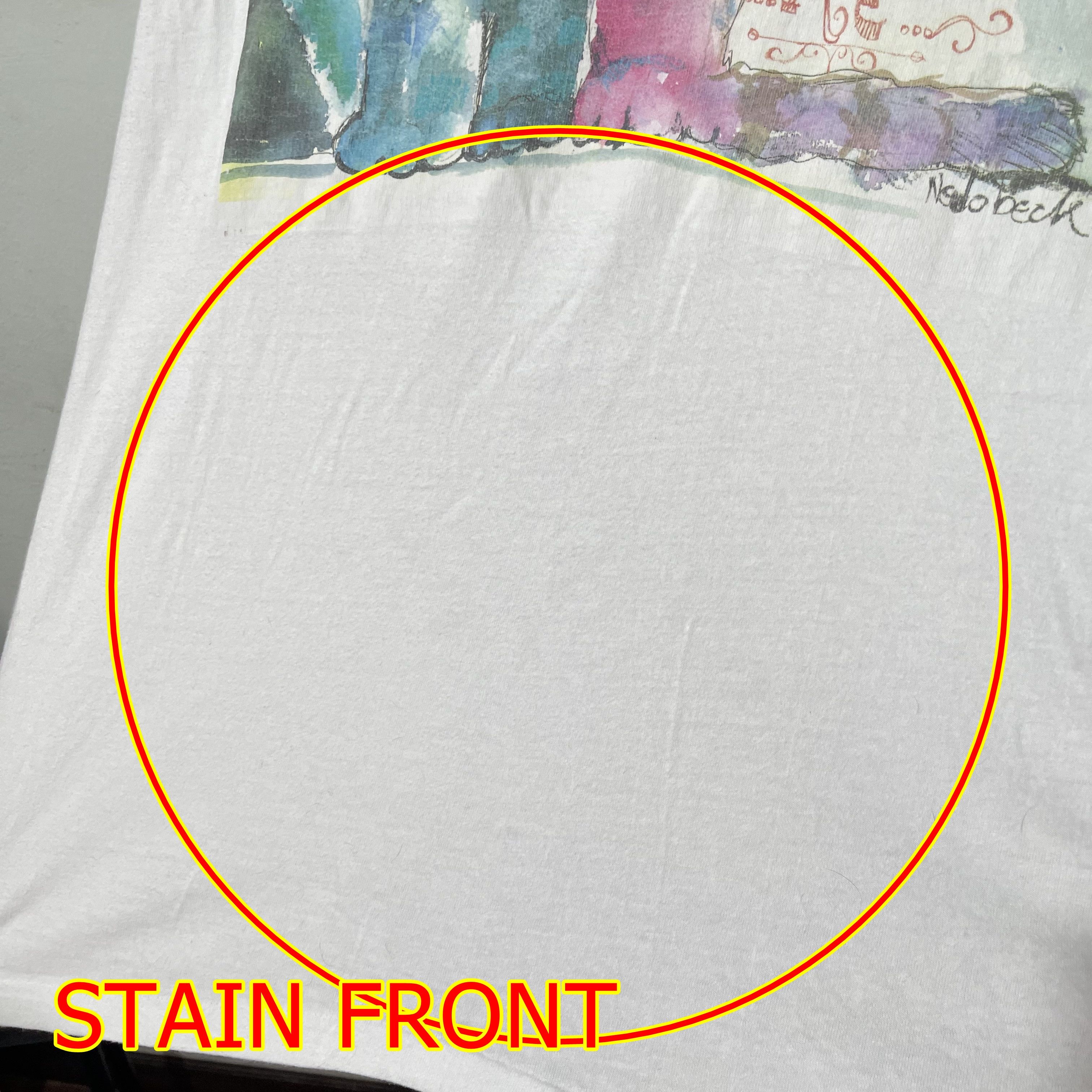 Vintage Vintage 90s Cat Art T-Shirt Size US XL / EU 56 / 4 - 8 Thumbnail