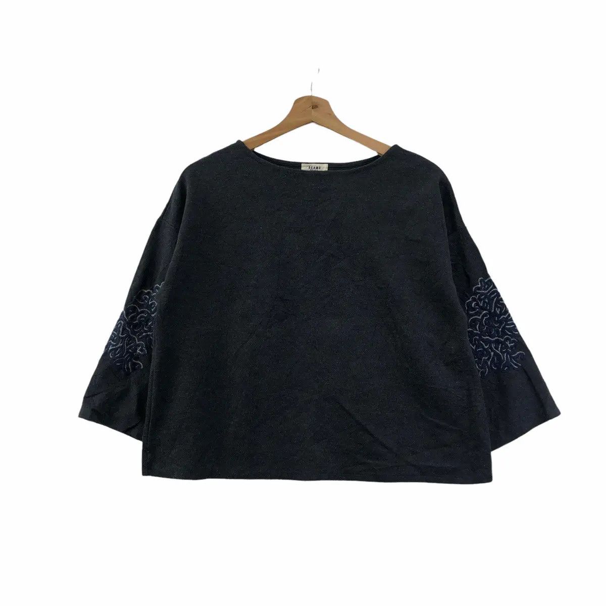 Beams Plus Vtg 90’ BEAMS PLUS HEART Japan Floral Embroidery Blouse Size L / US 10 / IT 46 - 1 Thumbnail