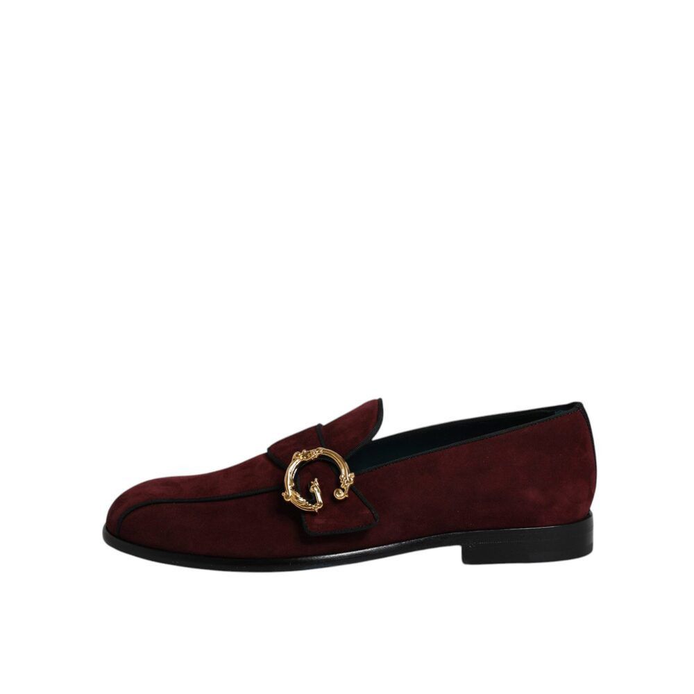 Dolce & Gabbana Dolce & Gabbana Bordeaux Suede Loafers Formal Men Dress Shoe Size US 8 / EU 41 - 6 Thumbnail
