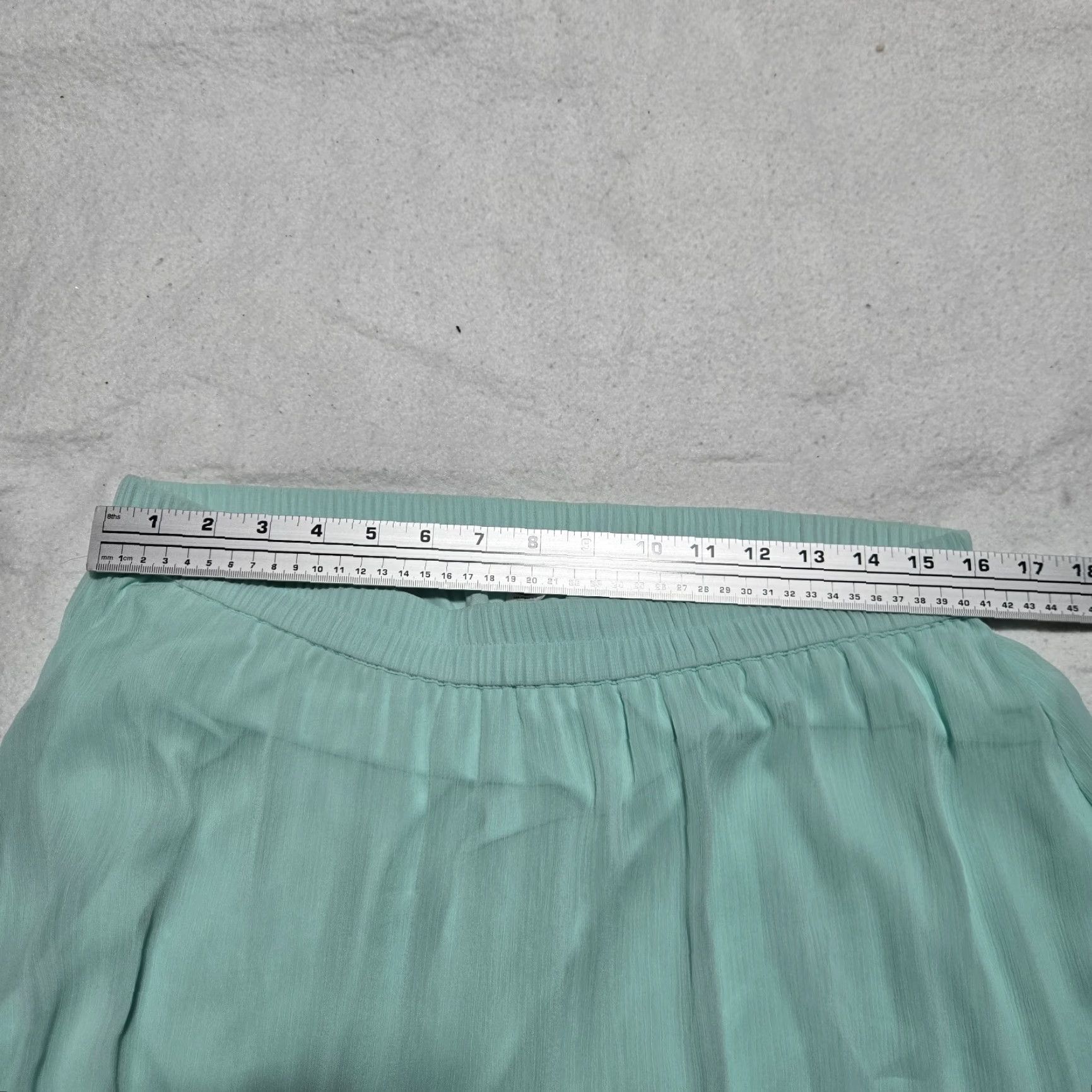 Old Navy Old Navy Skirt Adult Large Blue Spandex Knit High Rise Flare Below Knee Casual Summer Women’s L Blue Vintage No Size 36" / US 14 / IT 50 - 5 Thumbnail