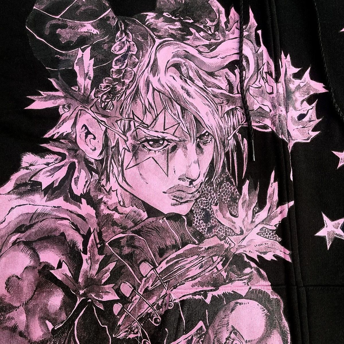 Hanes JOLYNE KUJO Custom Zipup Hood, painted with speedball ink Size US L / EU 52-54 / 3 - 6 Thumbnail