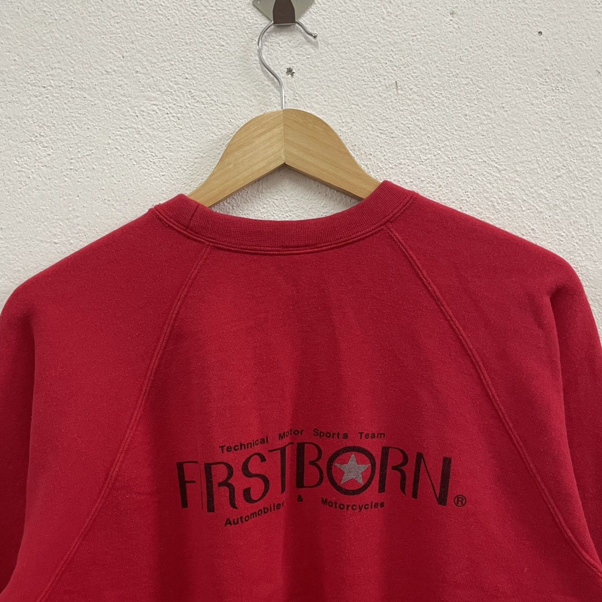 Japanese Brand × Vintage 🔥Vintage 80s First Born Automobile Mirror Print Sweatshirts Size US S / EU 44-46 / 1 - 2 Thumbnail