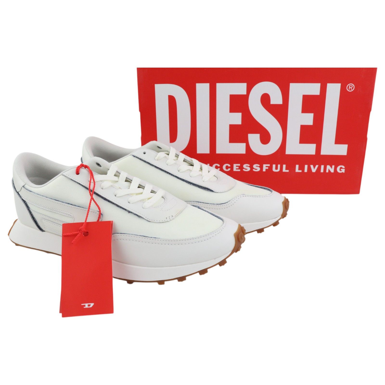 S-RACER LC EU43 White Suede Low Top 40593