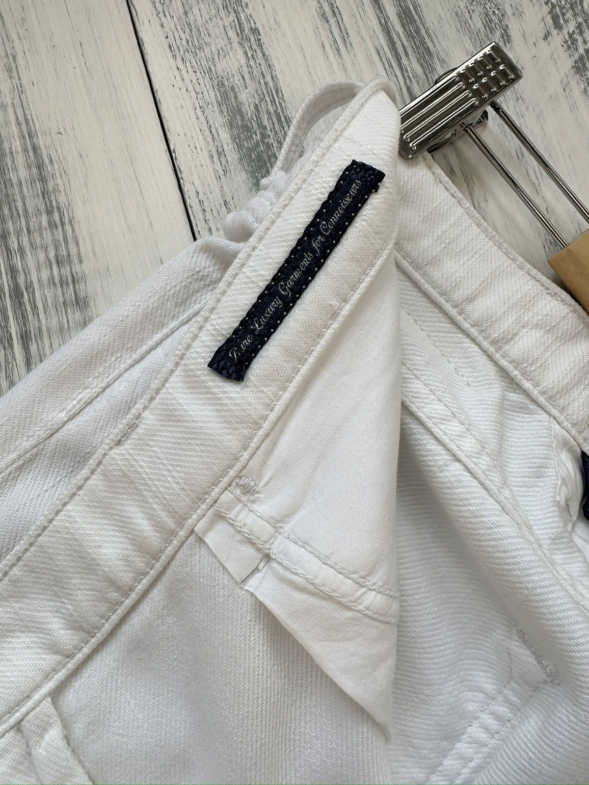 Jacob Cohen JACOB COHEN Karen Luxury Hand Made Pants Cotton Lyocell Size 27" / US 4 / IT 40 - 13 Thumbnail