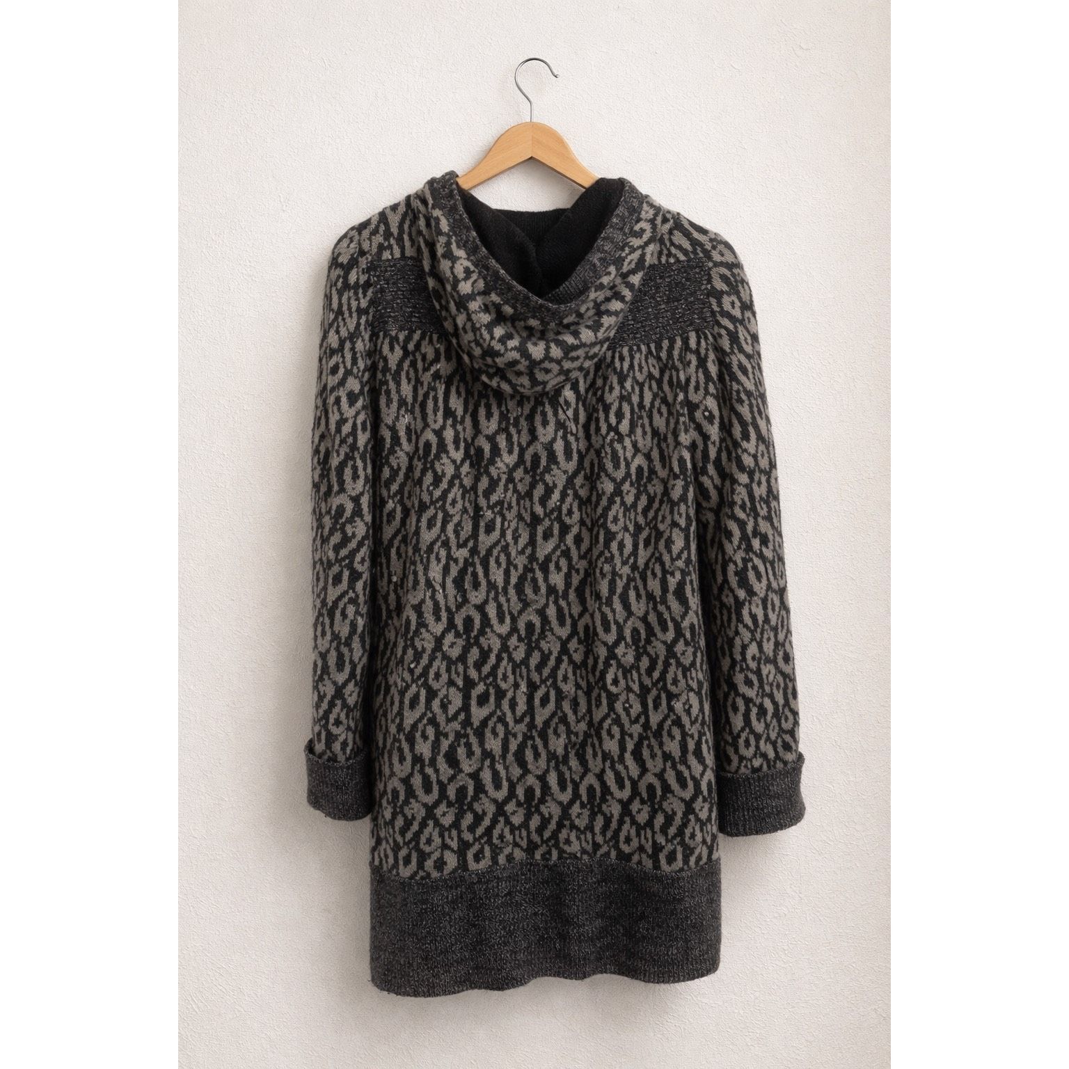 Rebecca Taylor Rebecca Taylor Hooded Knit Cardigan Coat | Wool Blend | Size Size M / US 6-8 / IT 42-44 - 2 Thumbnail
