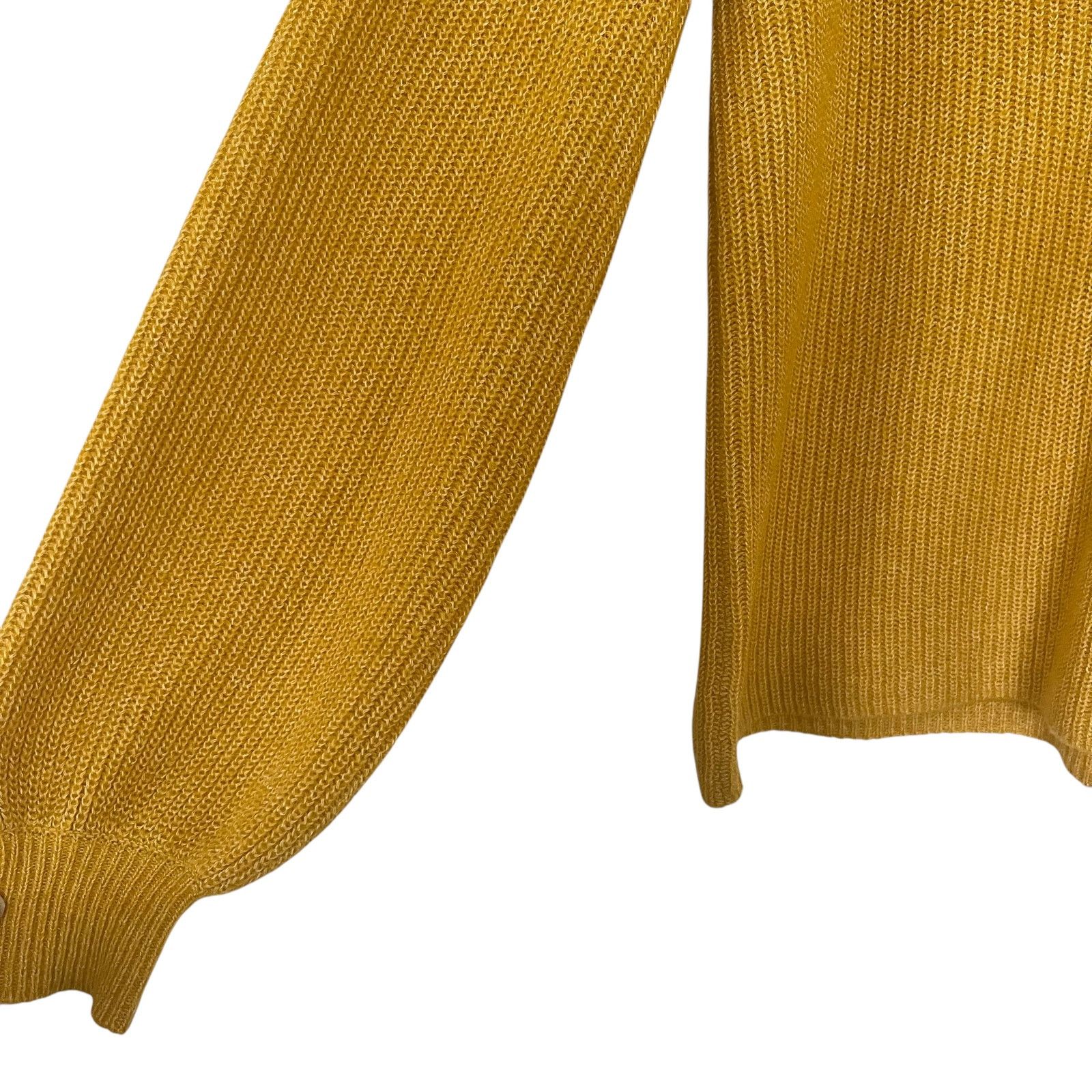 Boden Boden Frill Collar Mustard Yellow Button Front Sweater Size S / US 4 / IT 40 - 5 Thumbnail