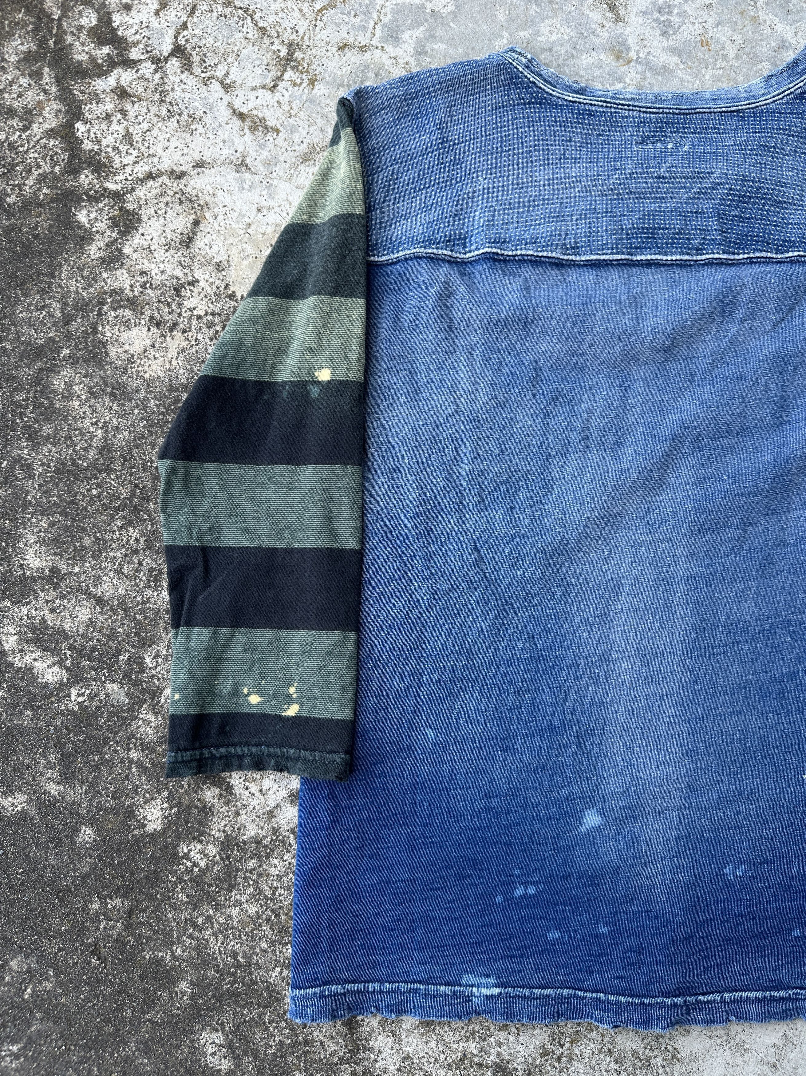 Kapital Kountry Indigo Numbered 43 striped durene jersey prisoner boro tee Size US S / EU 44-46 / 1 - 10 Thumbnail