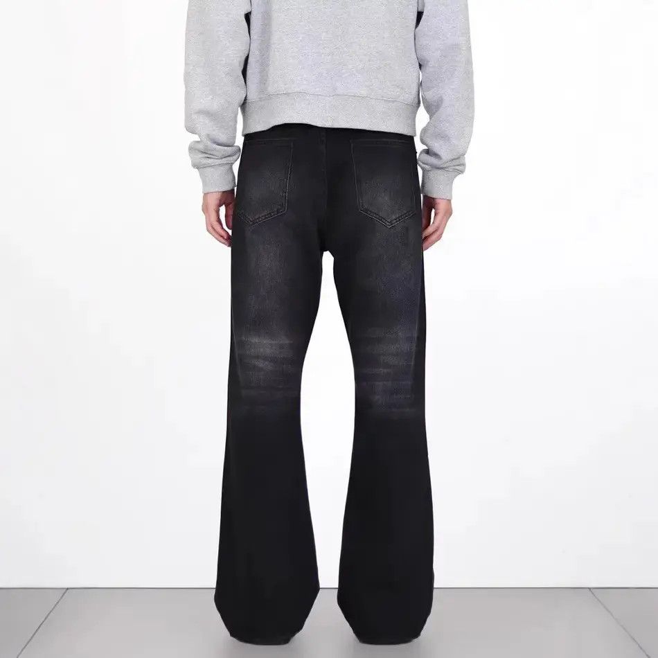 Japanese Brand Retro loose washed micro flared jeans Size US 32 / EU 48 - 5 Thumbnail