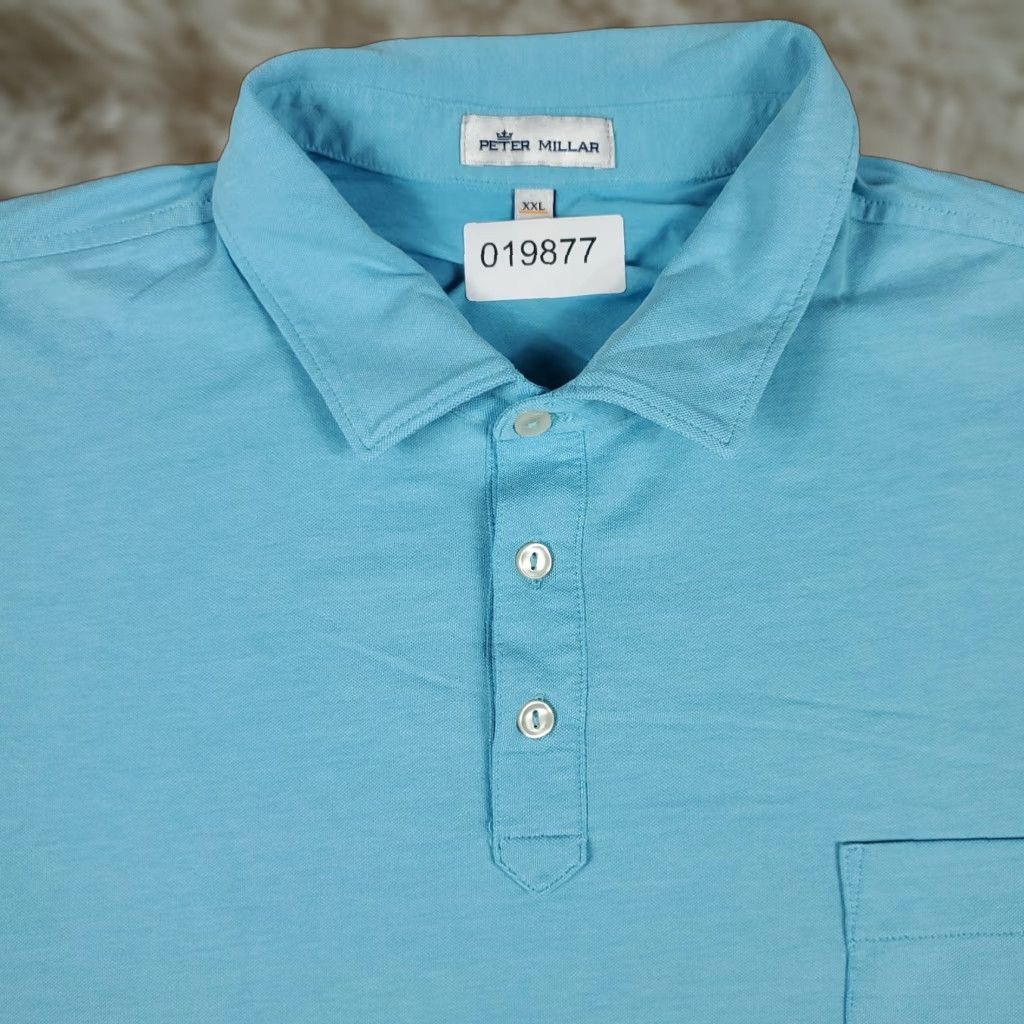 Peter Millar Peter Millar Polo Shirt Mens 2XL Blue Golf Casual Short Sleeve Polo Shirt 2XL Blue Peter Millar Summer Comfort Vintage: No Size US XXL / EU 58 / 5 - 1 Thumbnail