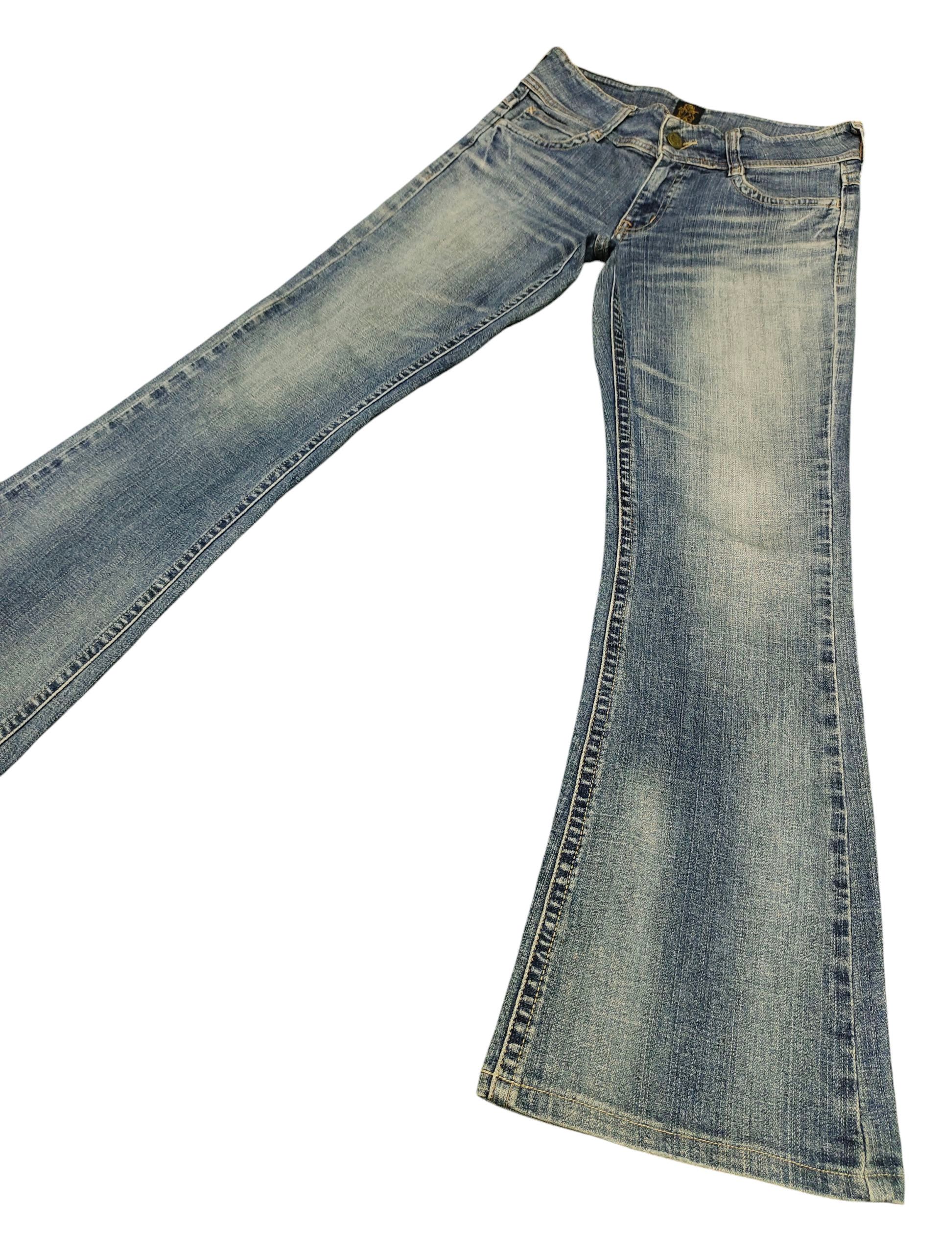 If Six Was Nine Flare Jeans C-Seventeen Clawmark Denim Bootcut Low Rise Size US 28 / EU 44 - 1 Thumbnail