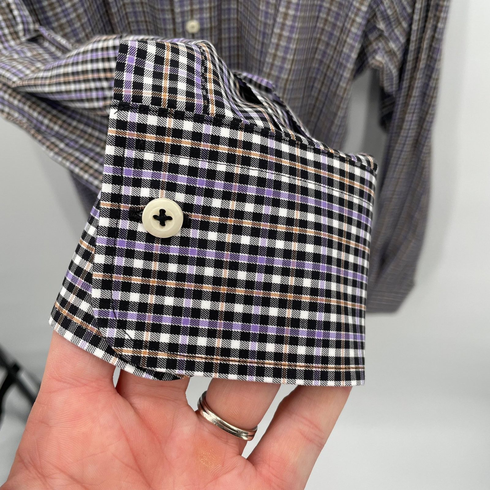 Peter Millar PETER MILLAR Cotton Button Down Plaid Shirt // L Size US L / EU 52-54 / 3 - 5 Thumbnail