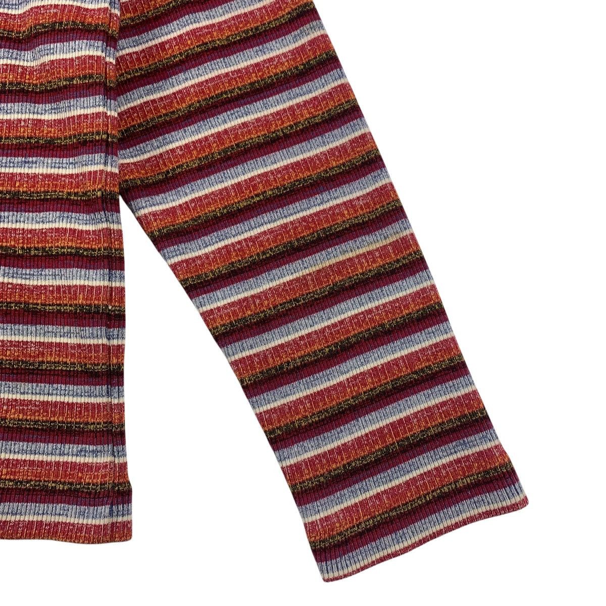 Japanese Brand × Kenzo Vintage KENZO homme u collar stripe long sleeve tee Size US L / EU 52-54 / 3 - 7 Thumbnail
