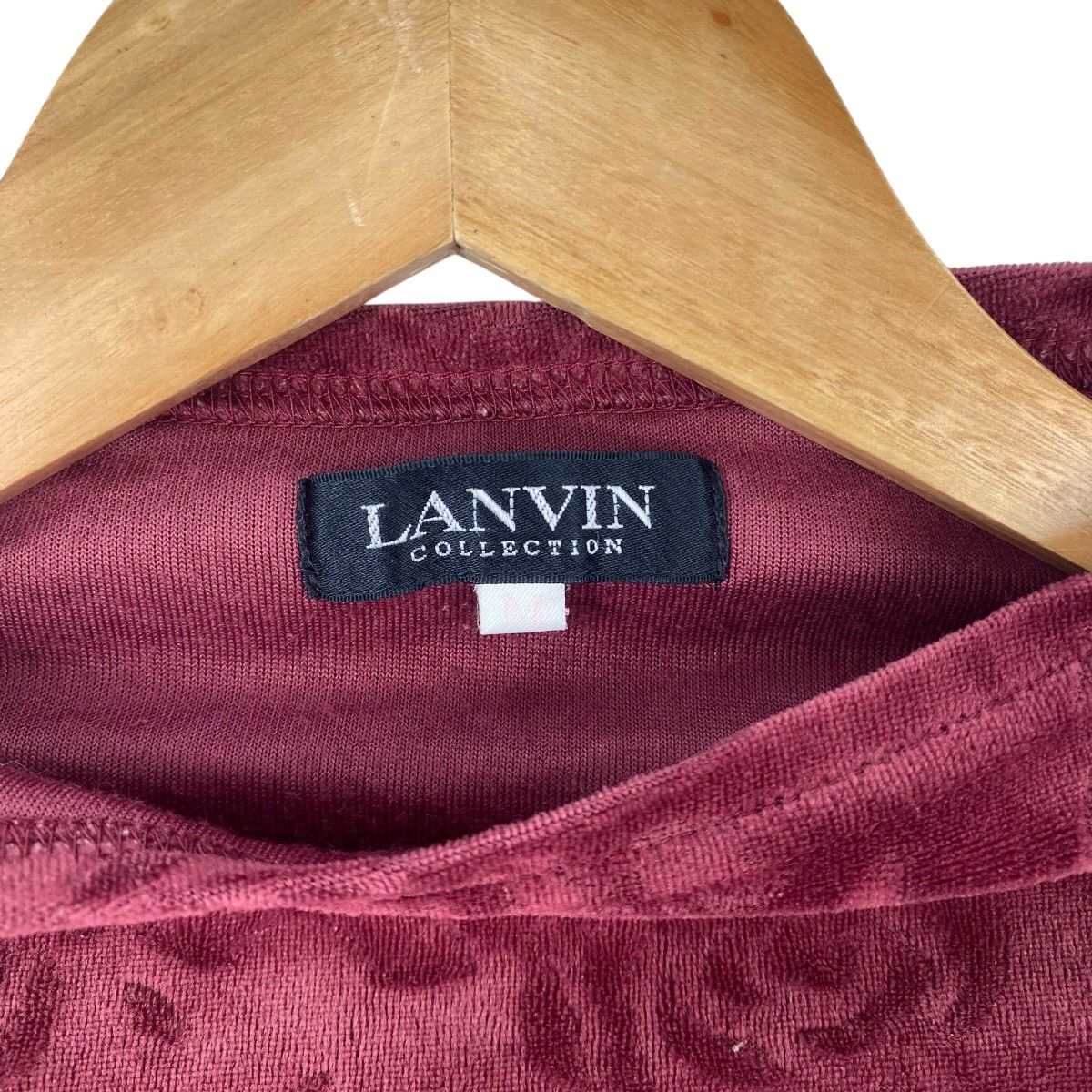 Lanvin Vintage LANVIN COLLECTION Velour Floral Embossed Long Size M / US 6-8 / IT 42-44 - 7 Thumbnail