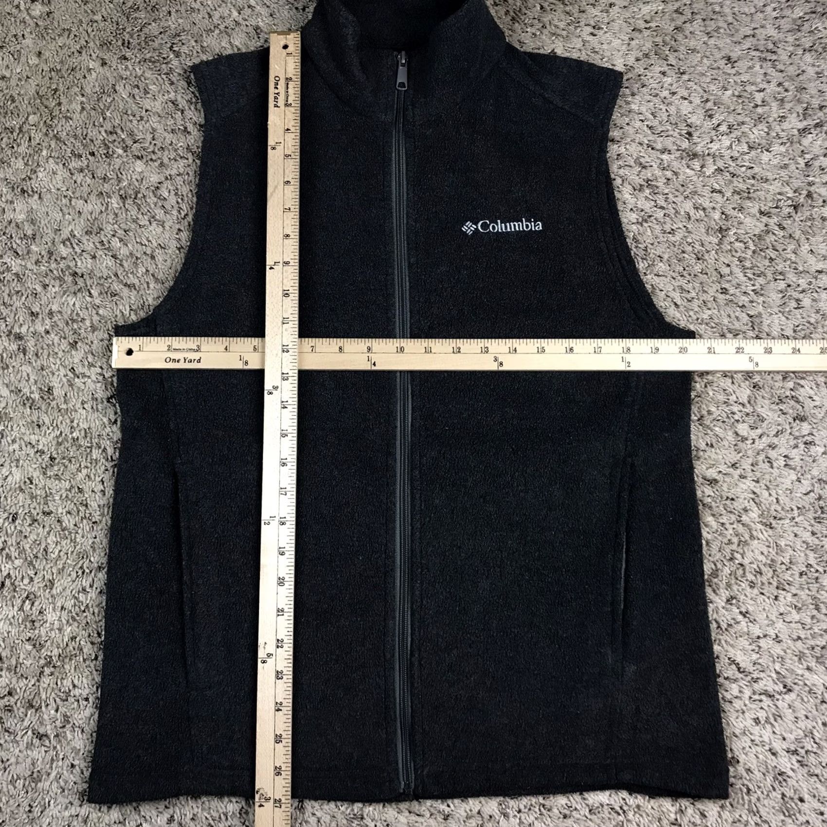 Logo 7 Columbia Fleece Full Zip Jacket Vest Gray Small Embroidered Logo Mens Size US S / EU 44-46 / 1 - 7 Thumbnail