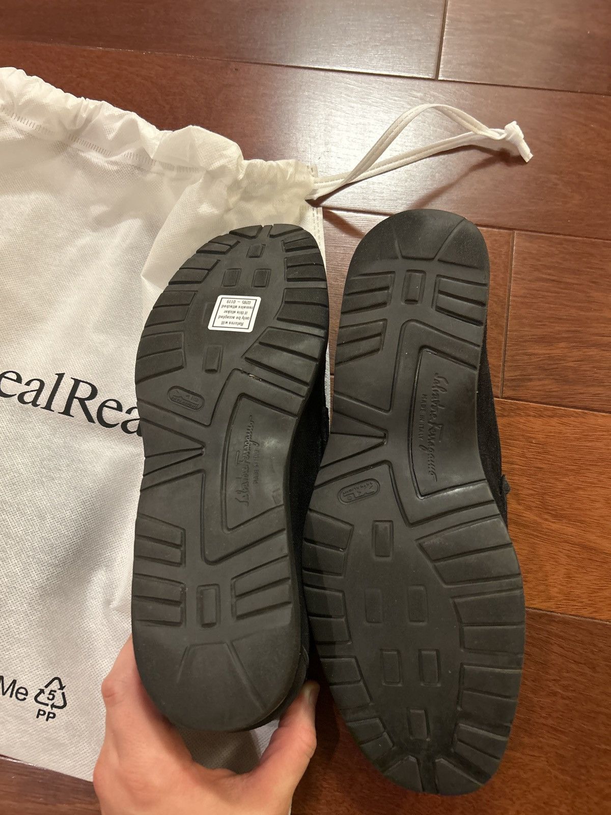 Salvatore Ferragamo Black Suede Salvatore Ferragamo Size US 9 / EU 42 - 5 Thumbnail