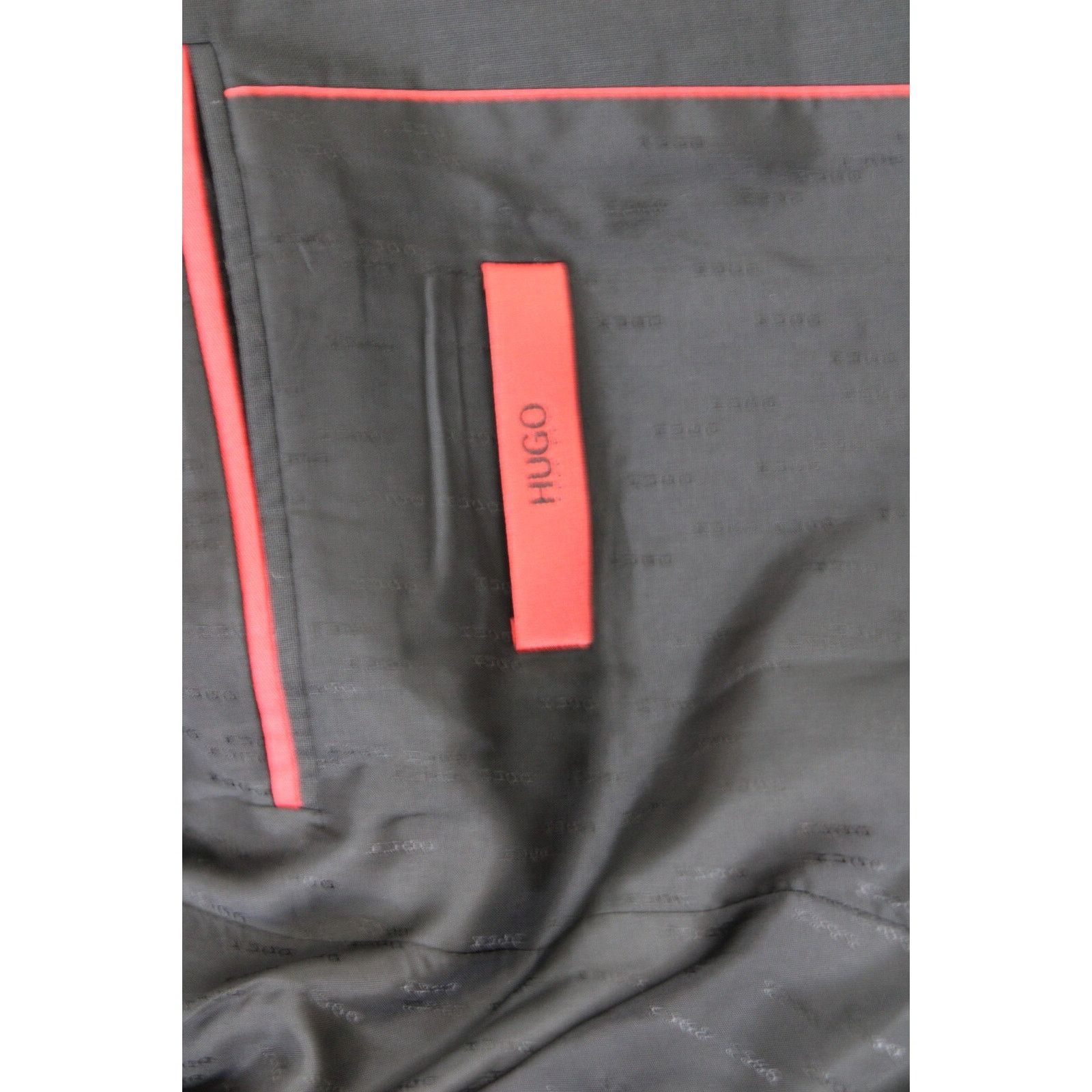 Hugo Boss Hugo Boss Mens Blazer 40S Solid Black 100% Virgin Wool Size 40S - 6 Thumbnail