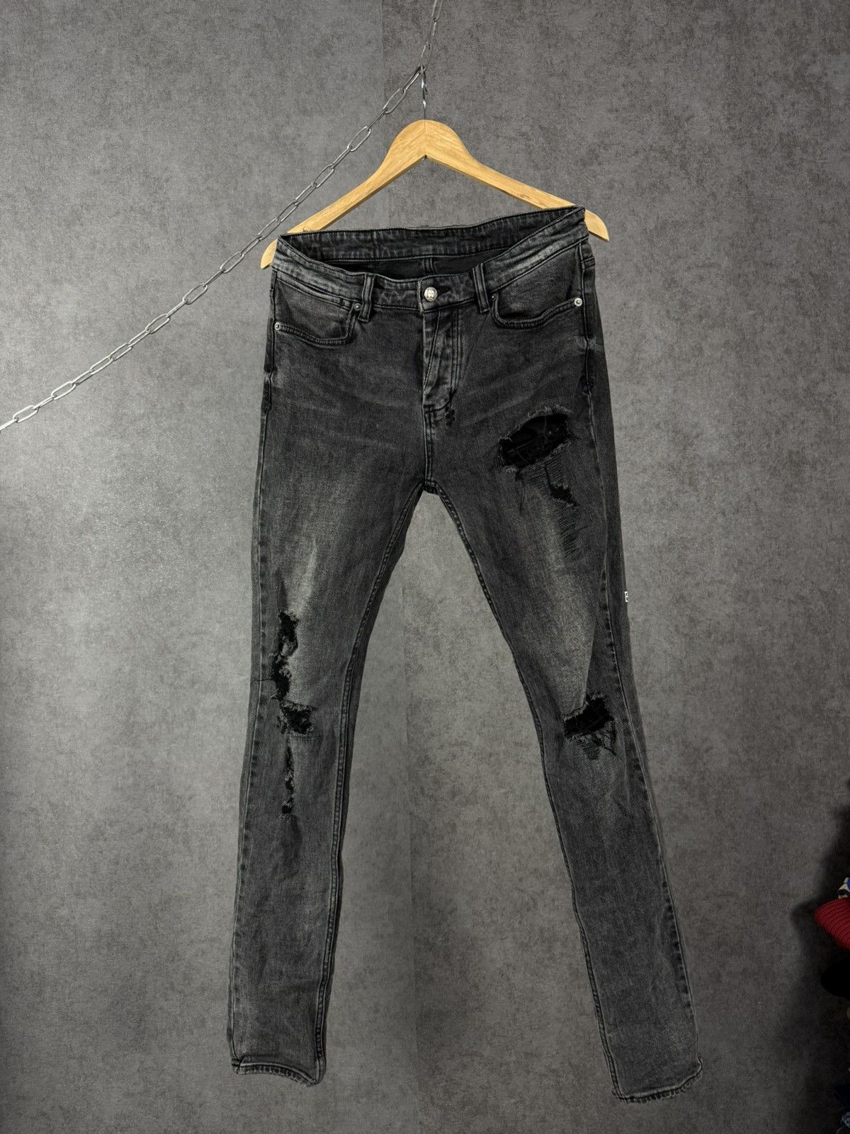 Ksubi Ksubi Japanese designer distressed denim jeans Size US 31 - 1 Thumbnail
