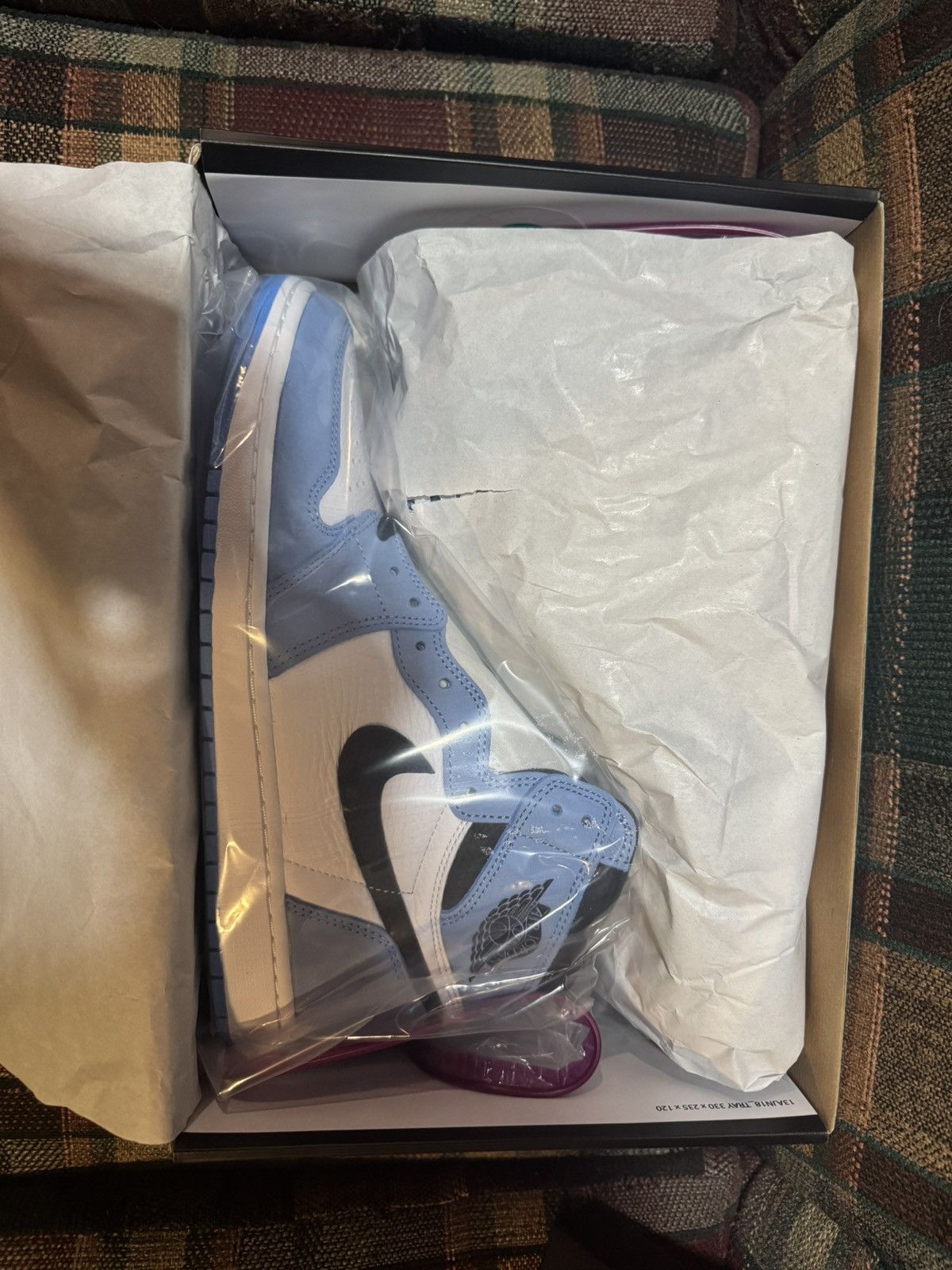 Nike Air Jordan 1 Retro High OG “ University Blue” Size US 11.5 / EU 44-45 - 9 Thumbnail