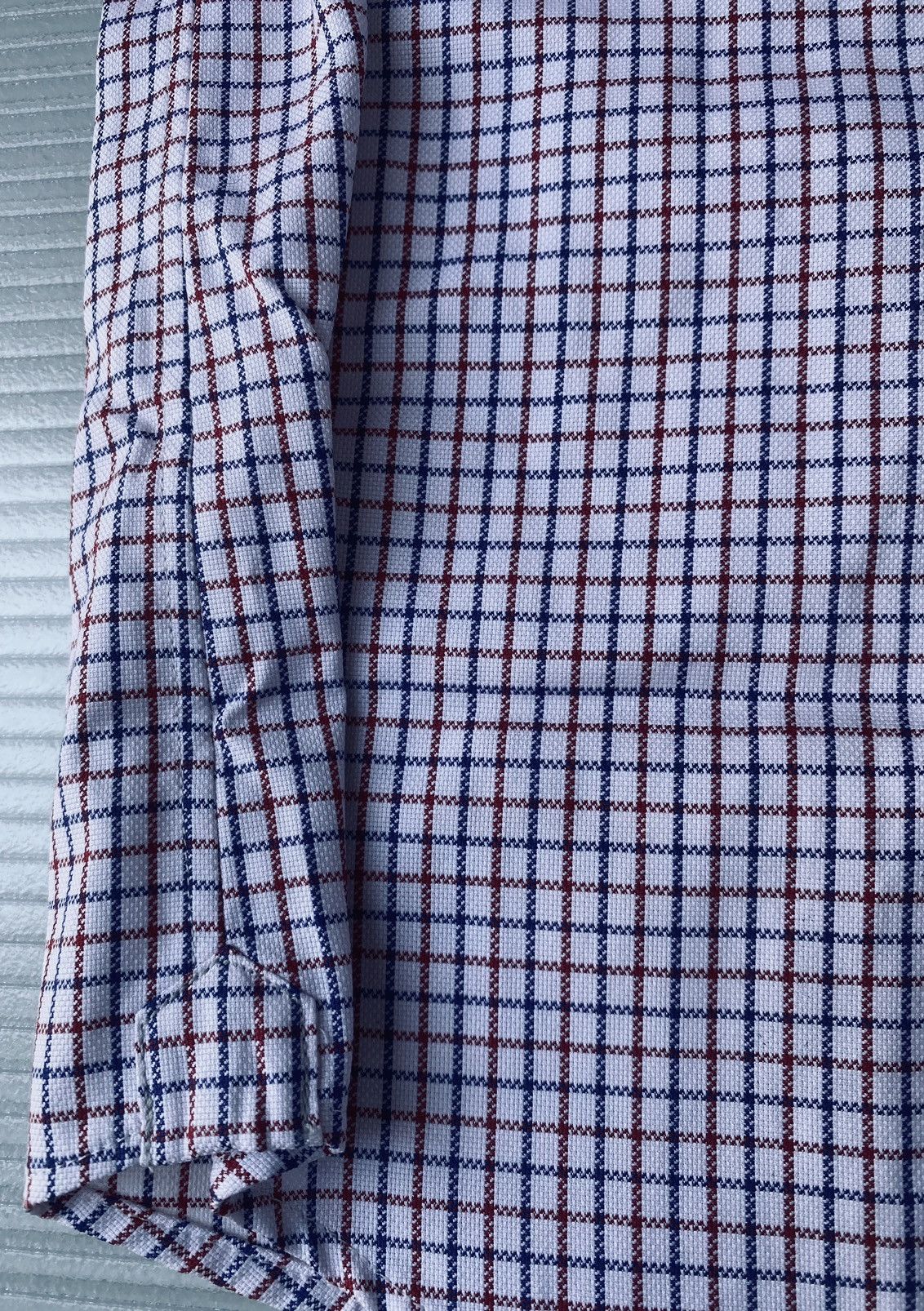 Brunello Cucinelli Brunello Cucinelli 🇮🇹 Red/White/Blue Check Dress Shirt XL NWT Size US XL / EU 56 / 4 - 8 Thumbnail