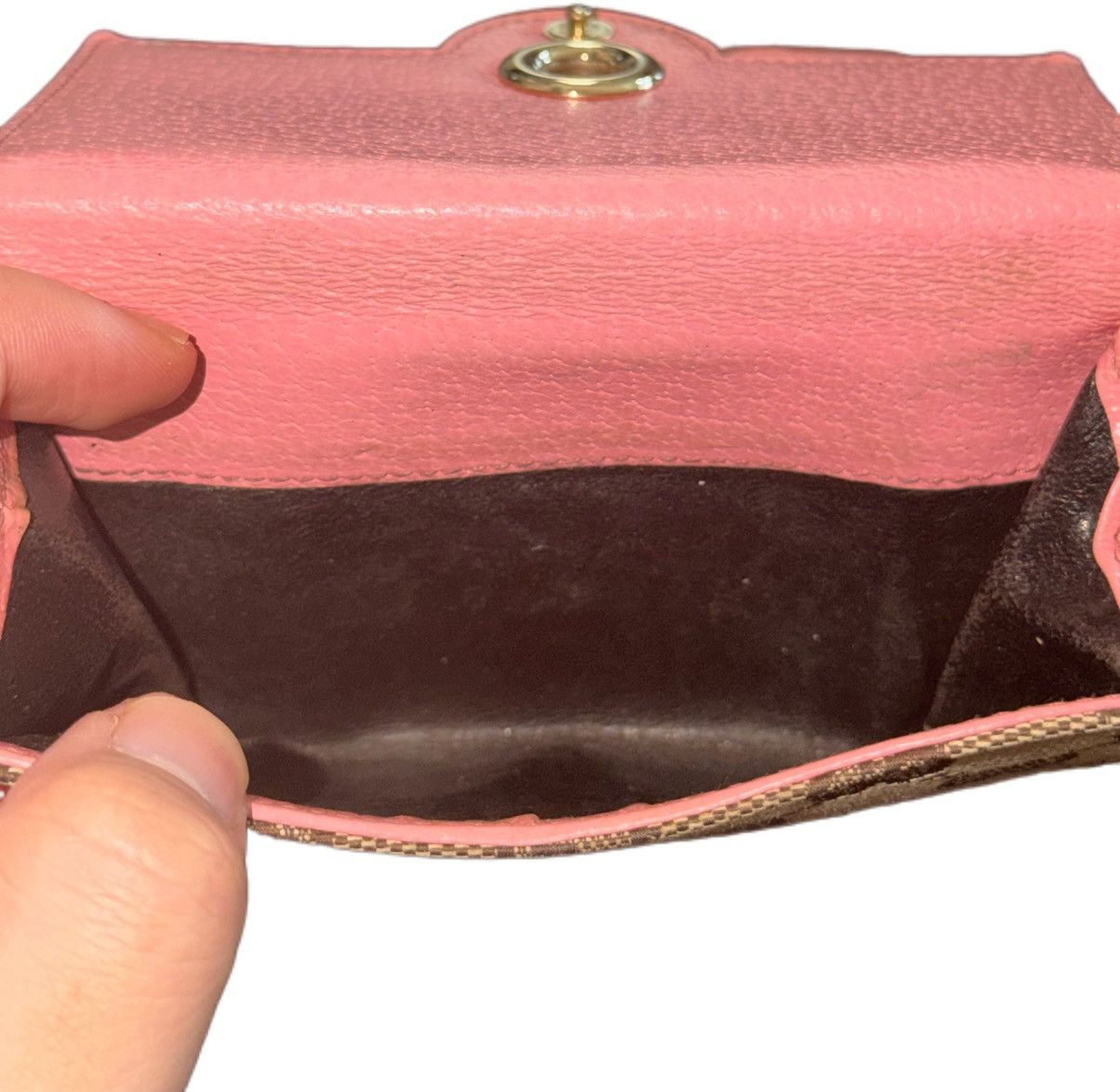 Gucci GUCCI Eclipse Canvas & Leather Beige Pink Bifold Wallet Size ONE SIZE - 4 Thumbnail
