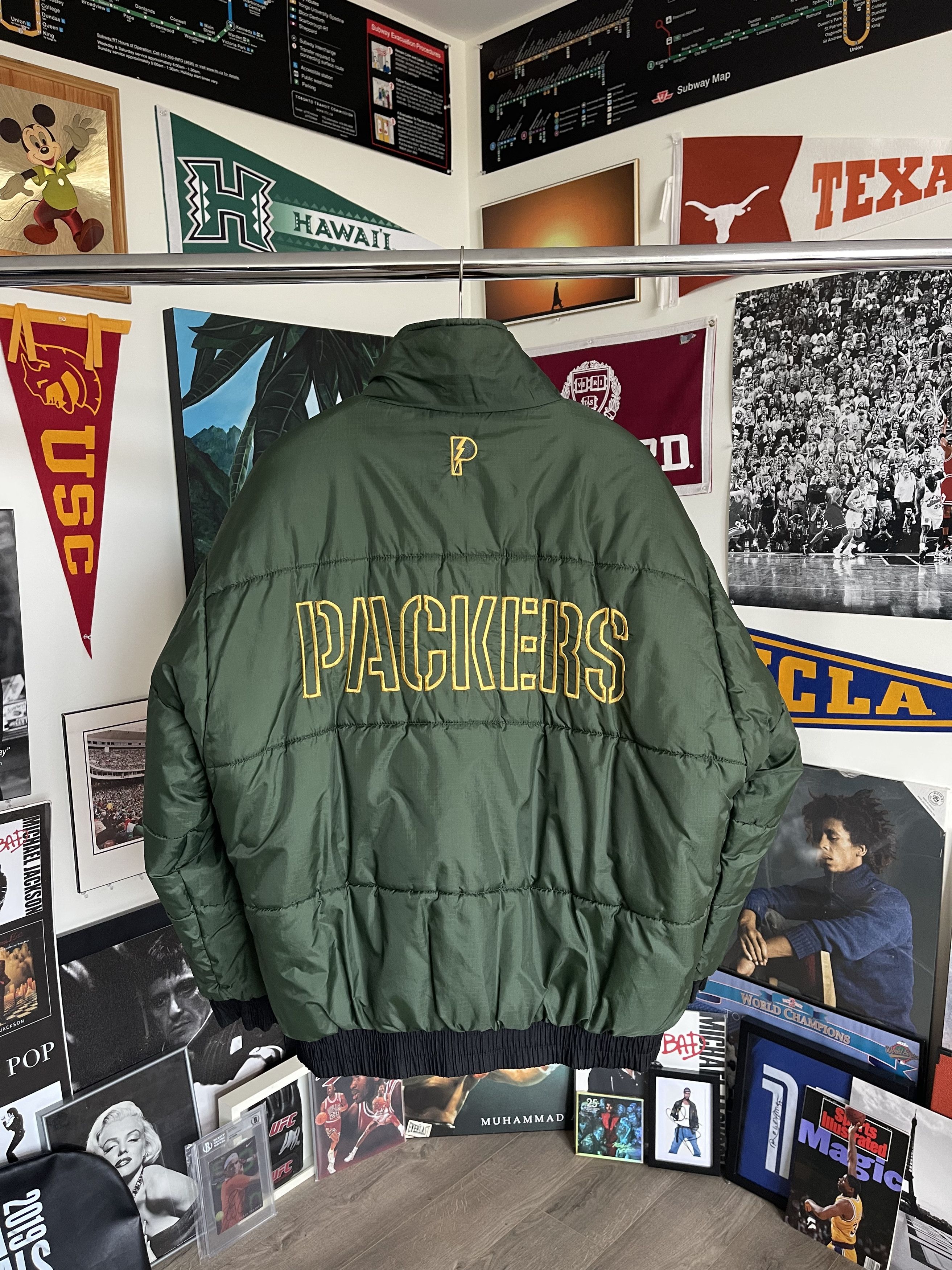 NFL × Pro Player × Vintage Vintage Pro Player NFL GREEN BAY PACKERS Reversible Jacket Size US L / EU 52-54 / 3 - 13 Thumbnail