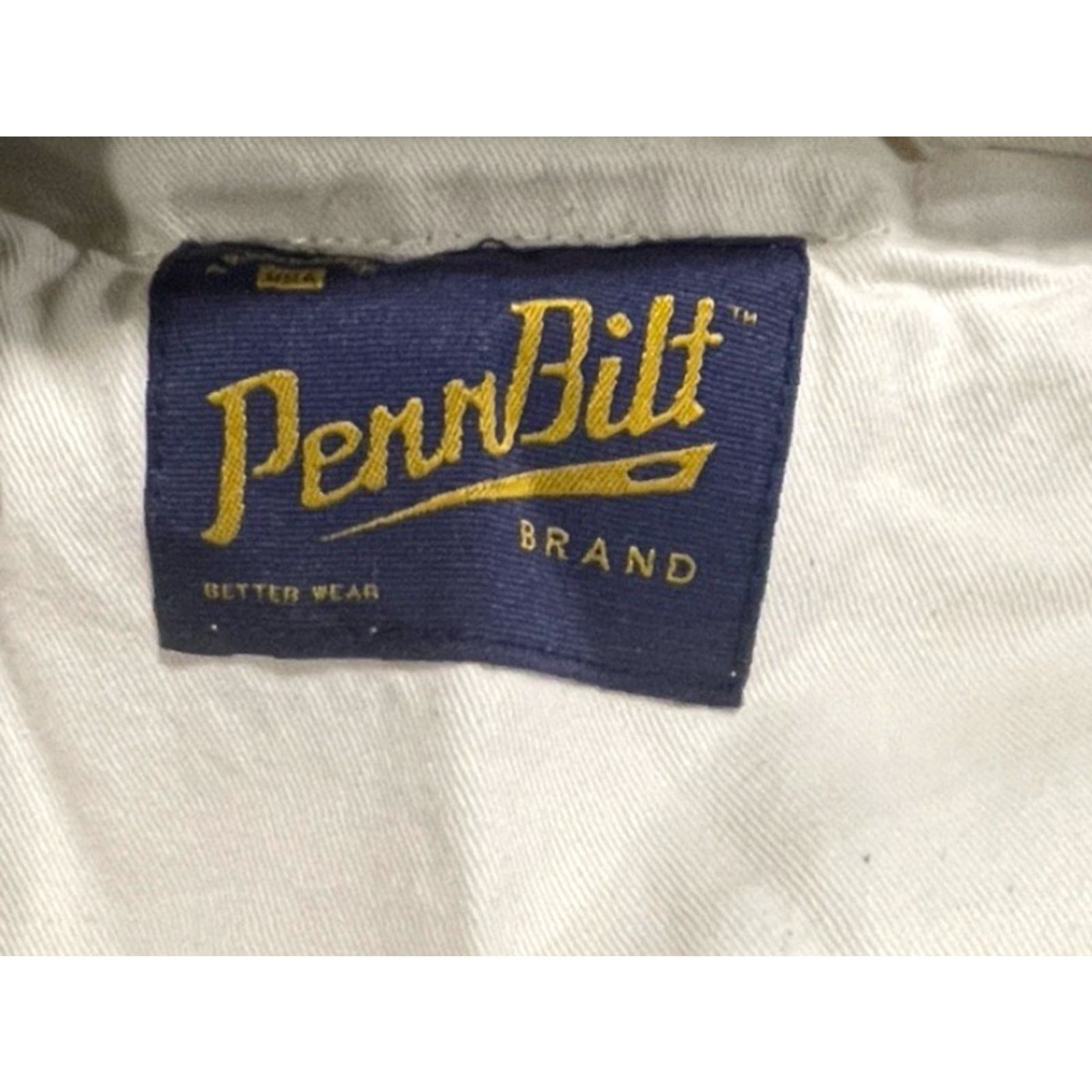 Penn VINTAGE Penn Bilt Khaki Pants Mens Sz 39x26.5 Casual Business Travel Beige Cotton Spandex Size US 38 / EU 54 - 5 Thumbnail
