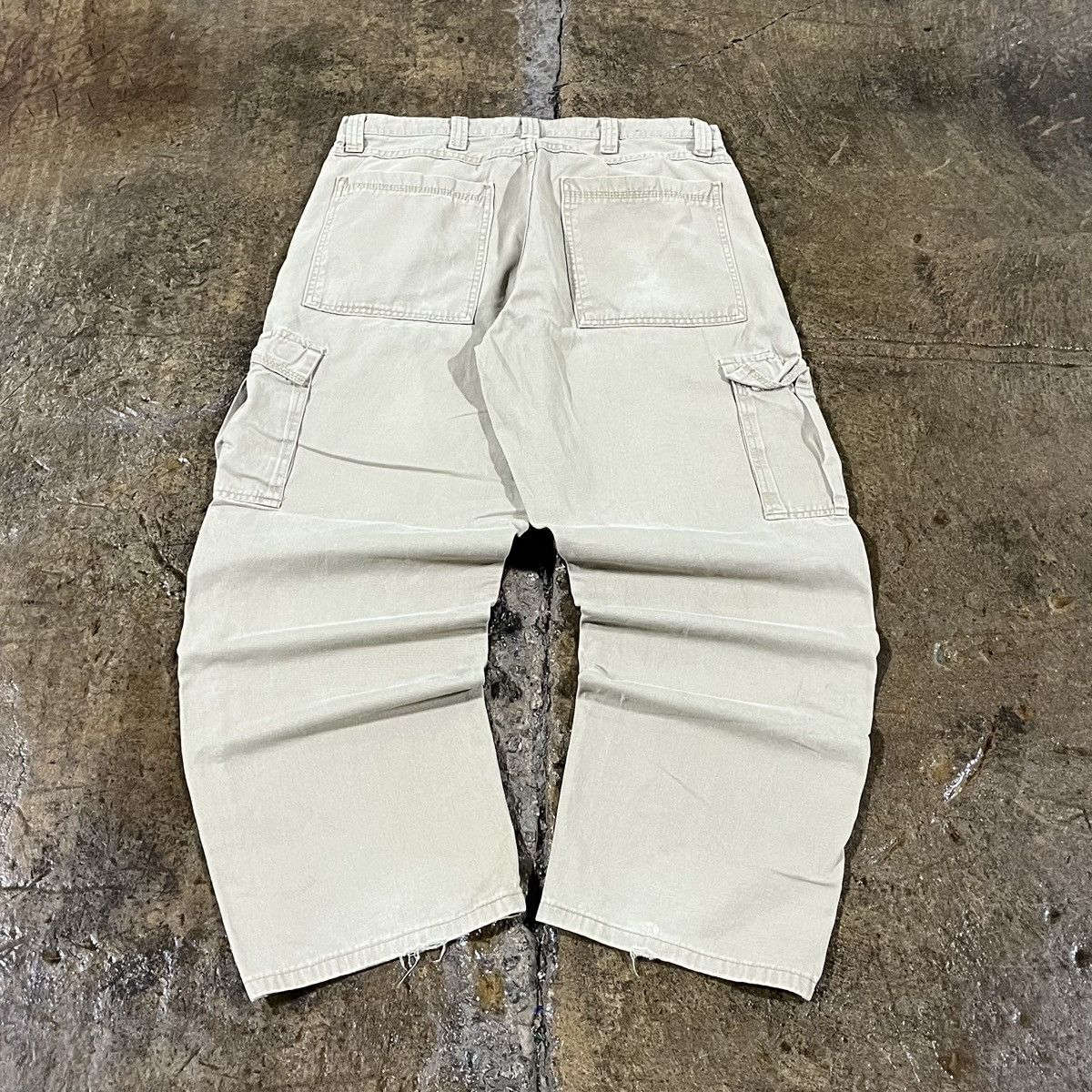 JNCO × Vintage × Wrangler Crazy Y2K Wrangler Cargo Pants Baggy Wide Leg Skater JNCO Size US 34 / EU 50 - 2 Thumbnail
