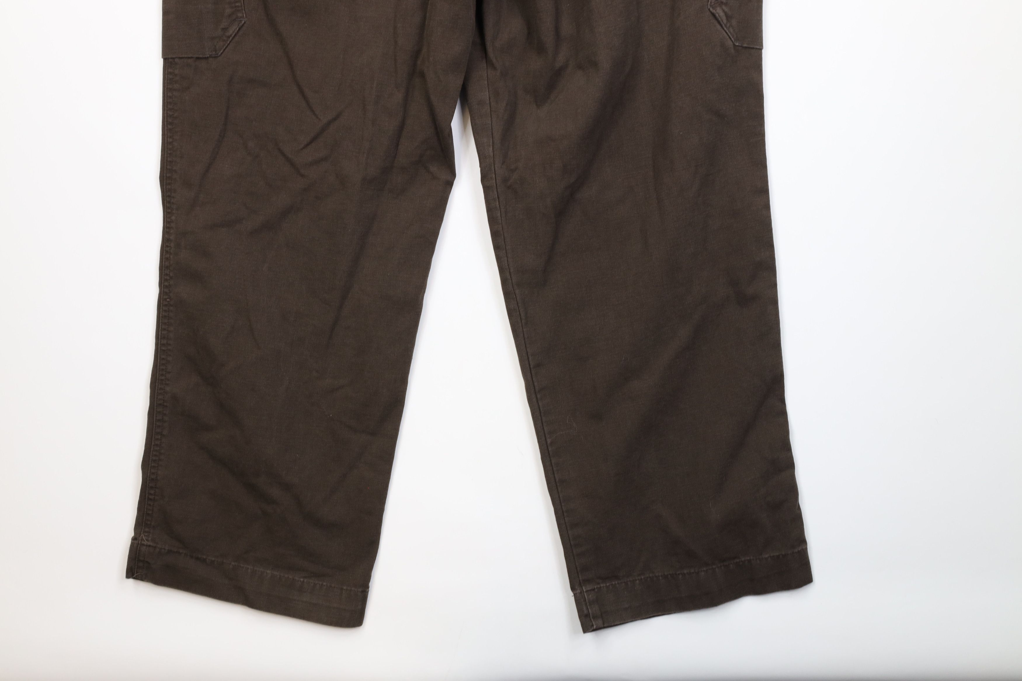 Vintage Vintage 90s Y2K Streetwear Canvas Wide Leg Cargo Pants Brown Size US 40 / EU 56 - 13 Thumbnail