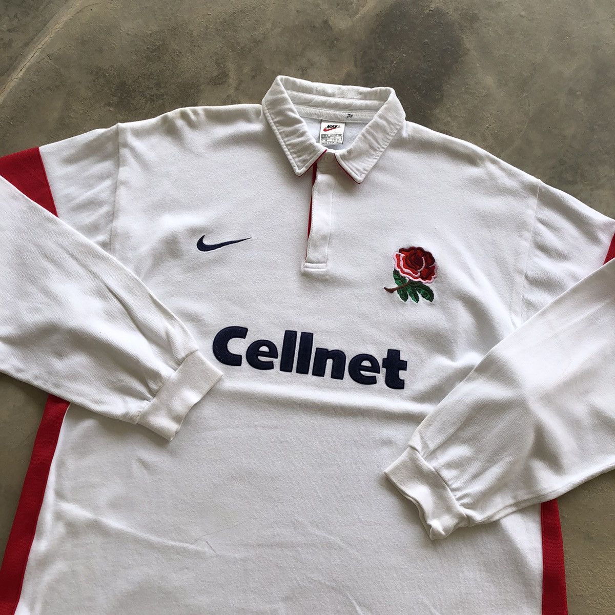 Nike × Vintage NIKE Vintage 90s England Rugby League Polo Shirt Size US XL / EU 56 / 4 - 4 Thumbnail