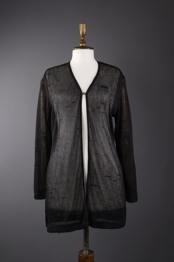 image of Avant Garde Fendi Cardigan Sweater in Black, Women's (Size Small)