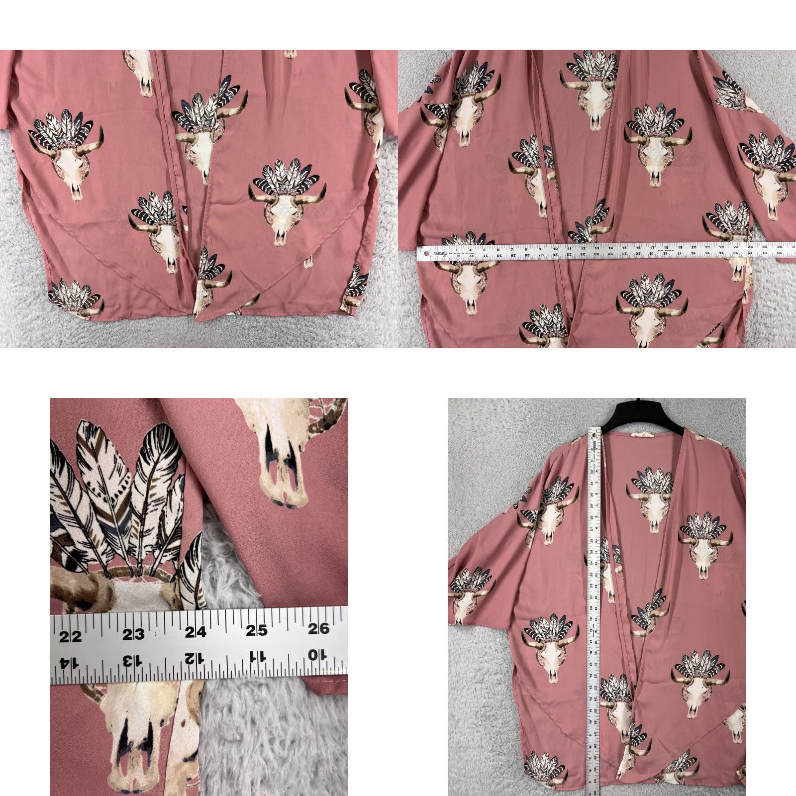 Native Dream Catcher Peach Love Shirt Womens Small Pink Southwest Native Dream Catcher Wrap Polyester Size S / US 4 / IT 40 - 8 Thumbnail