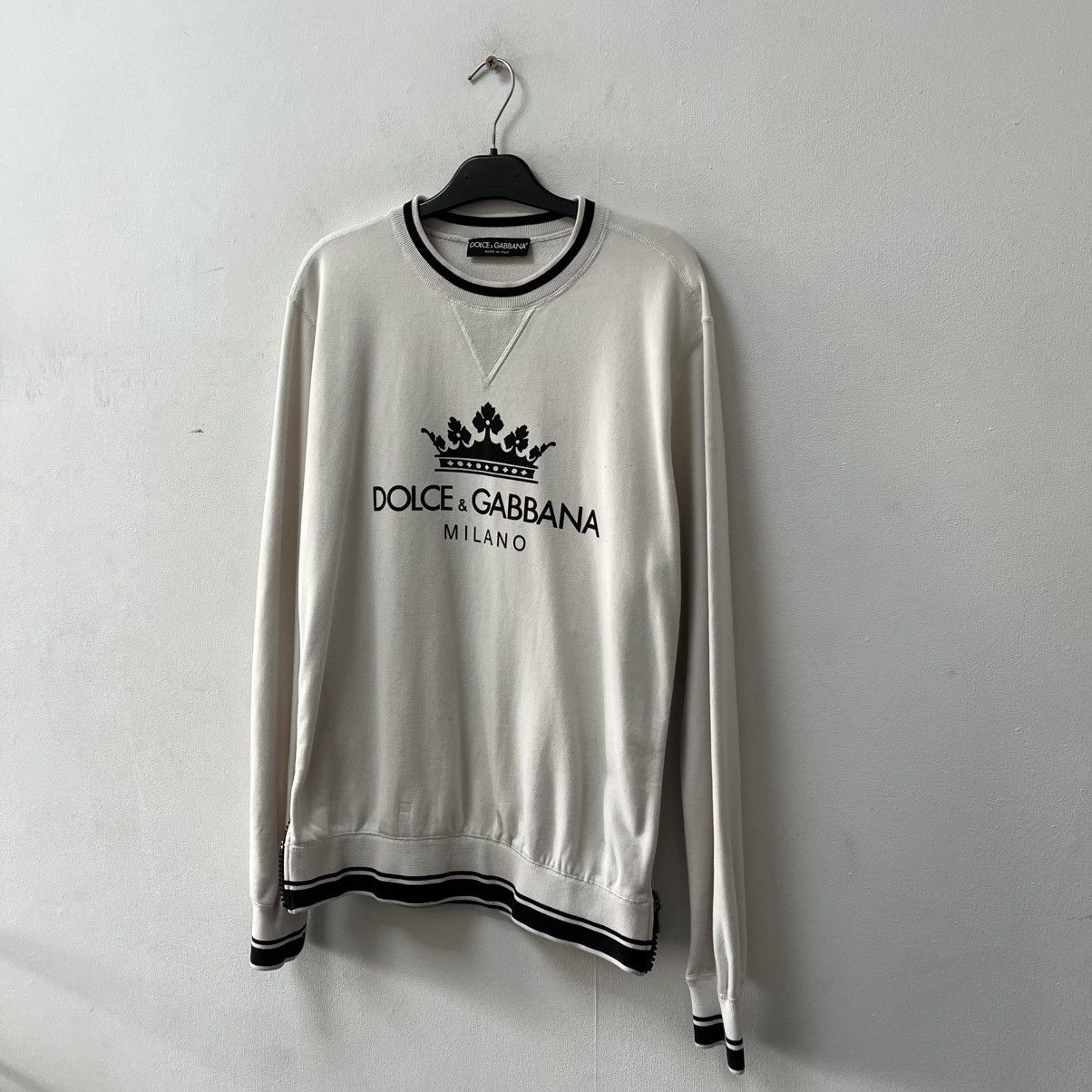 Dolce & Gabbana Rare Dolce & Gabbana sweatshirt big logo Milano Size US M / EU 48-50 / 2 - 6 Thumbnail