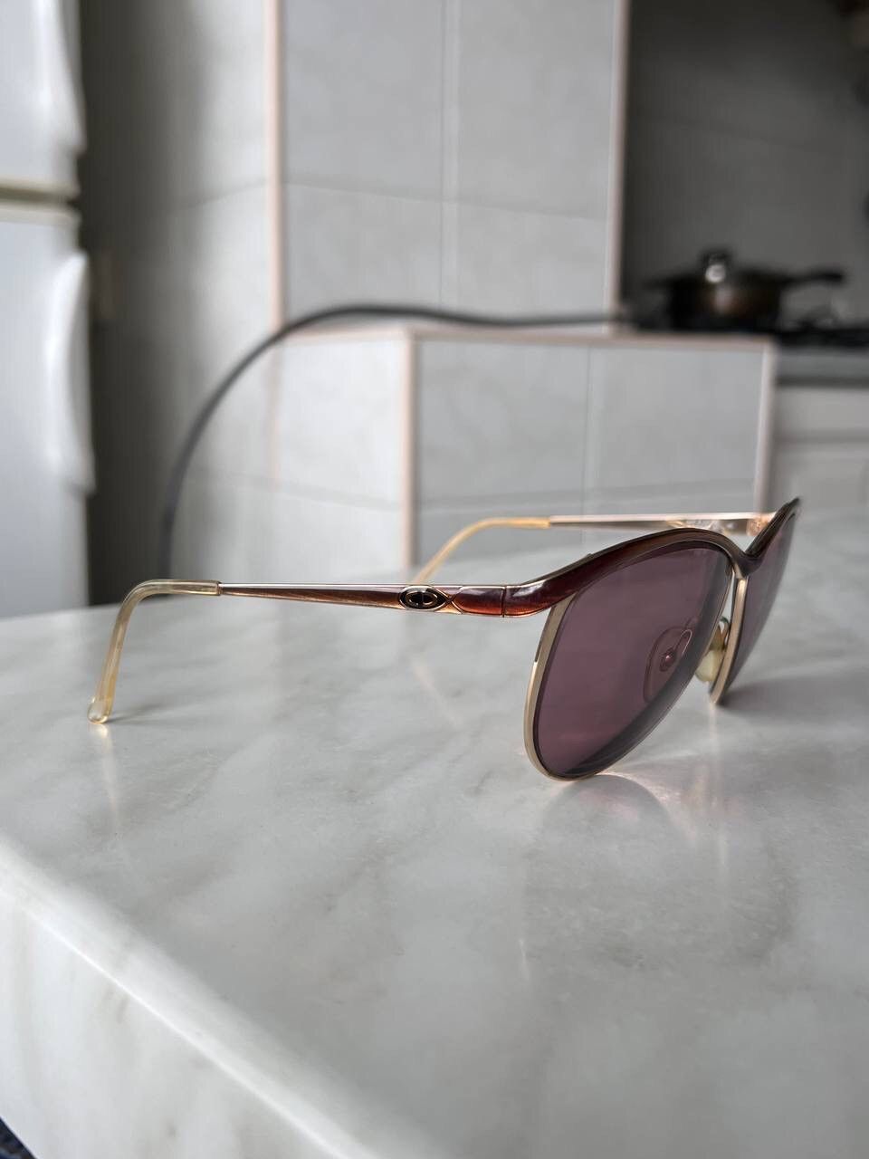 Dior × Vintage Christian Dior Vintage 80s Eyeglasses Austria Metal Frame Size ONE SIZE - 4 Thumbnail