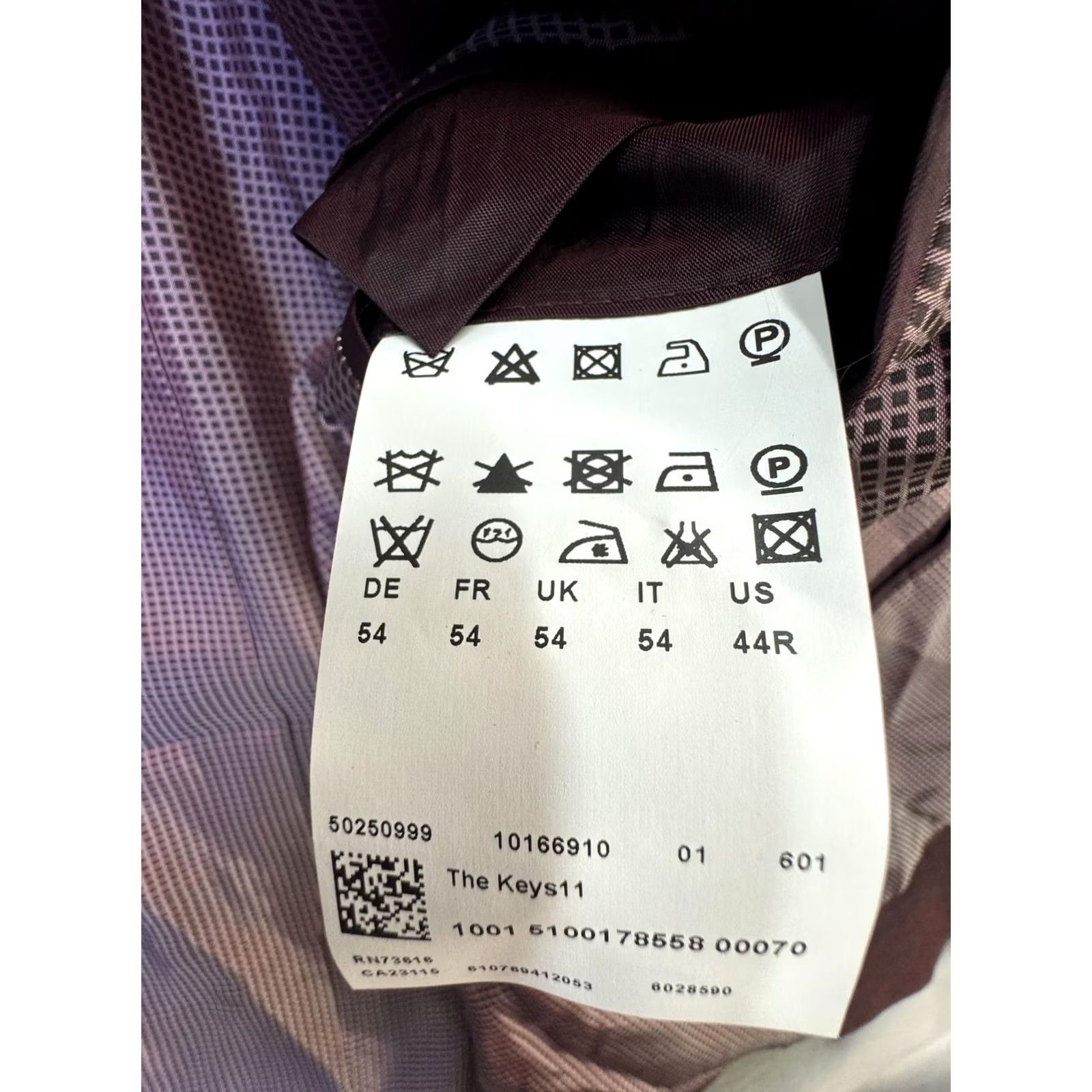 Hugo Boss HUGO BOSS Mens 44R Brown Reda Super 130 Wool Blazer Two Button Lined Suit Jacket Size 44R - 6 Thumbnail