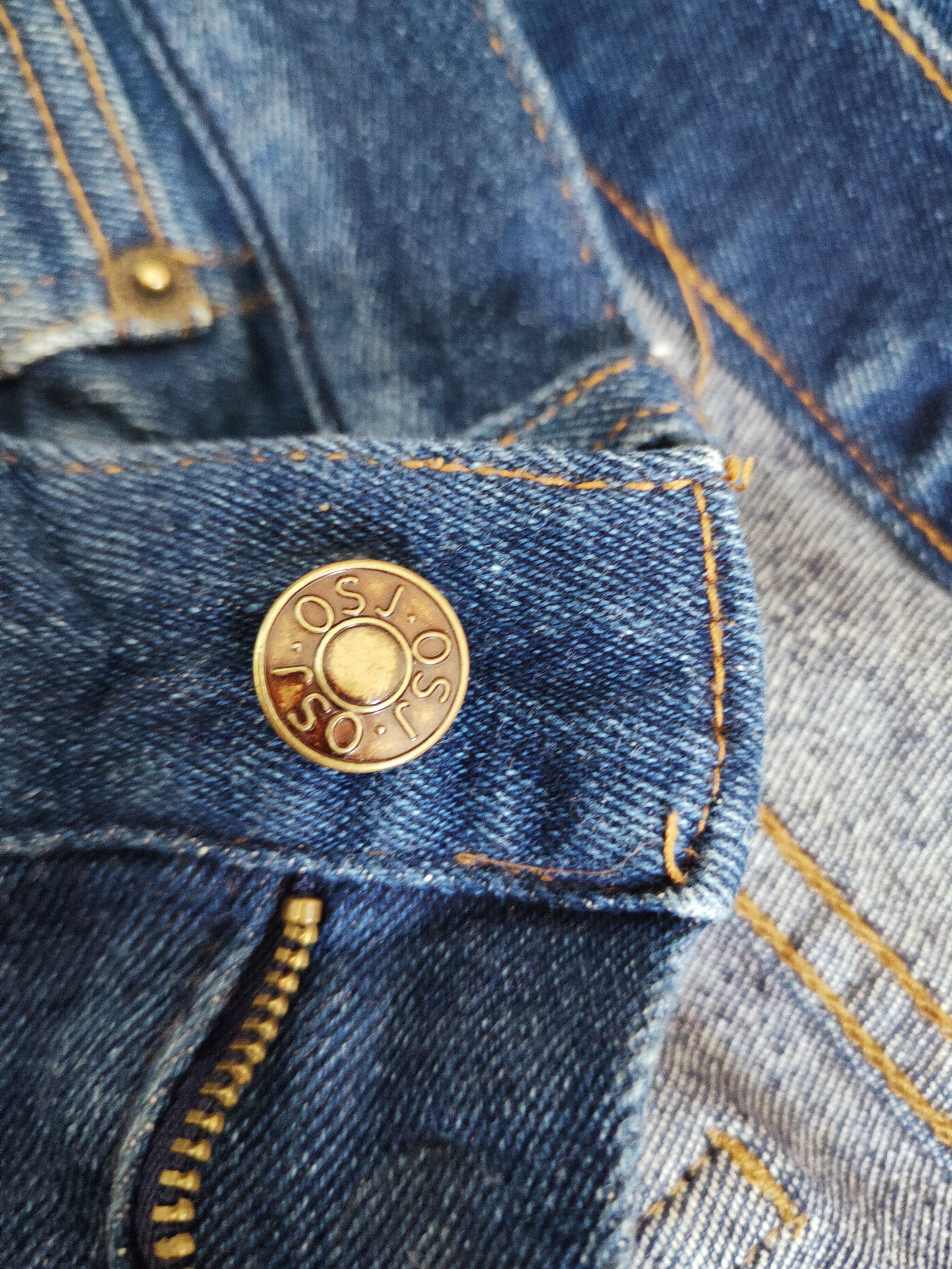 Japanese Brand *Waist 47*OSJ Blue Distressed Ripped Jeans #S2650 Size US 44 / EU 60 - 18 Thumbnail