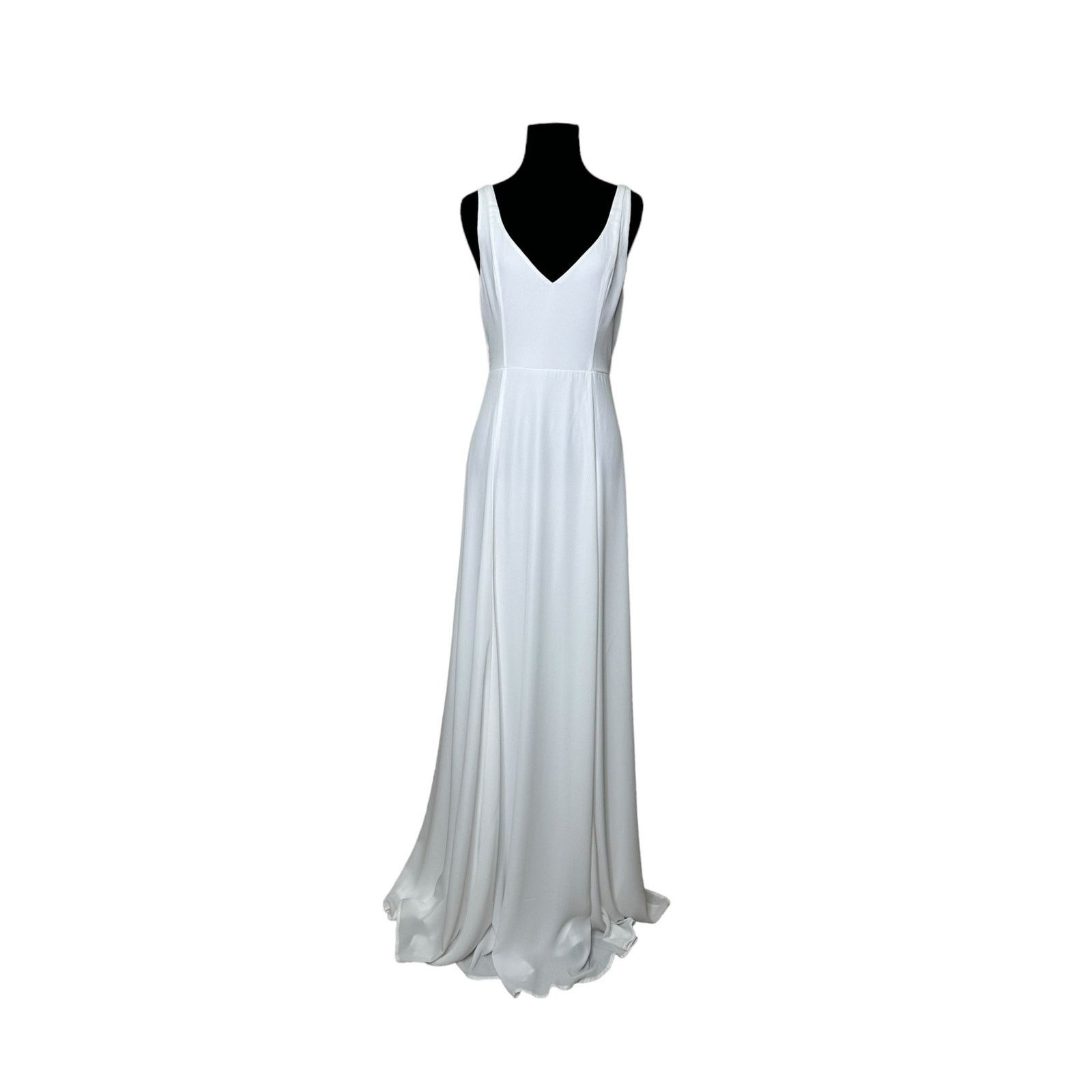 Show Me Your MuMu Show me your Mumu white chiffon wedding dress size M Size M / US 6-8 / IT 42-44 - 6 Thumbnail