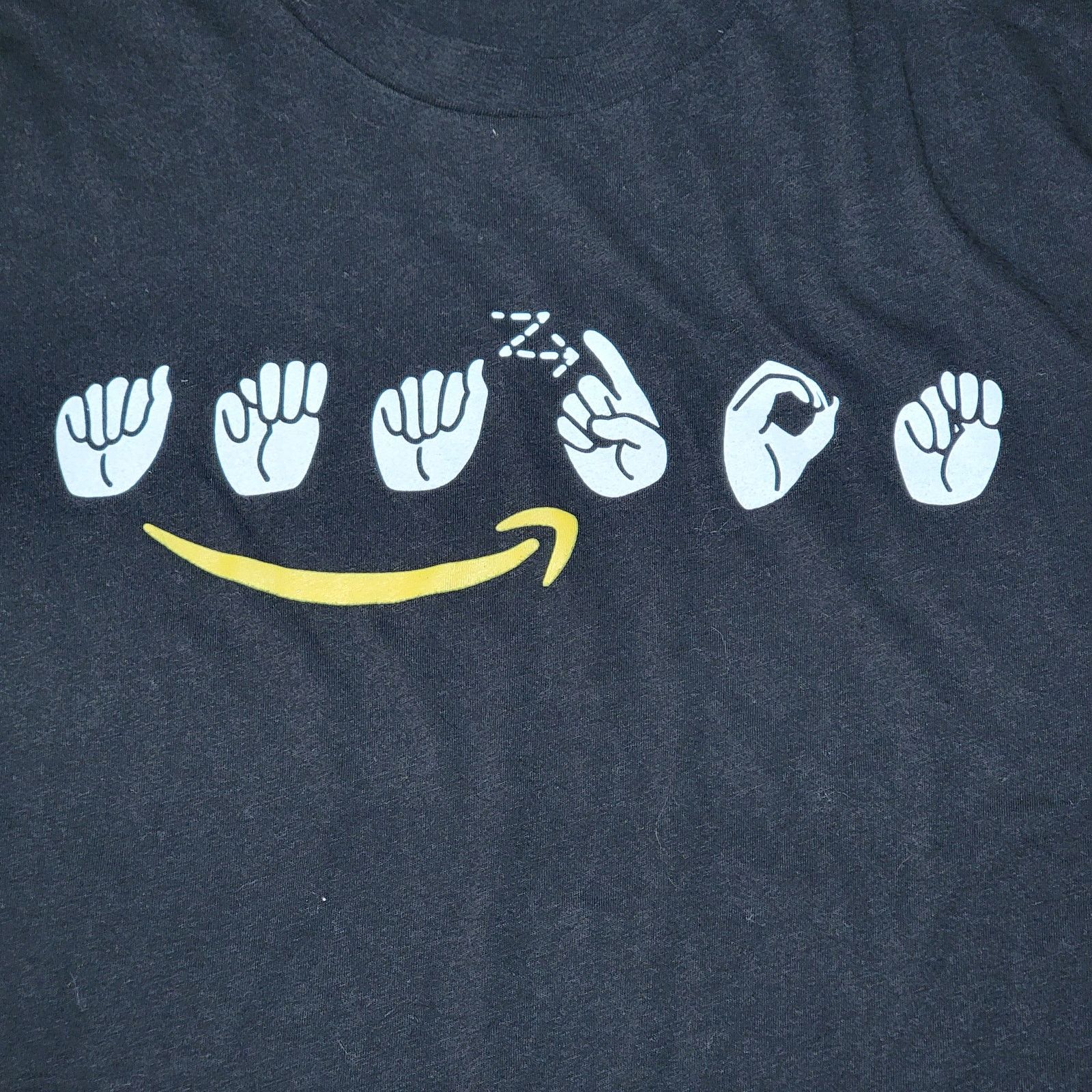 Other Amazon Black Unisex Tee Sign Language - Size Large Size L / US 10 / IT 46 - 3 Thumbnail