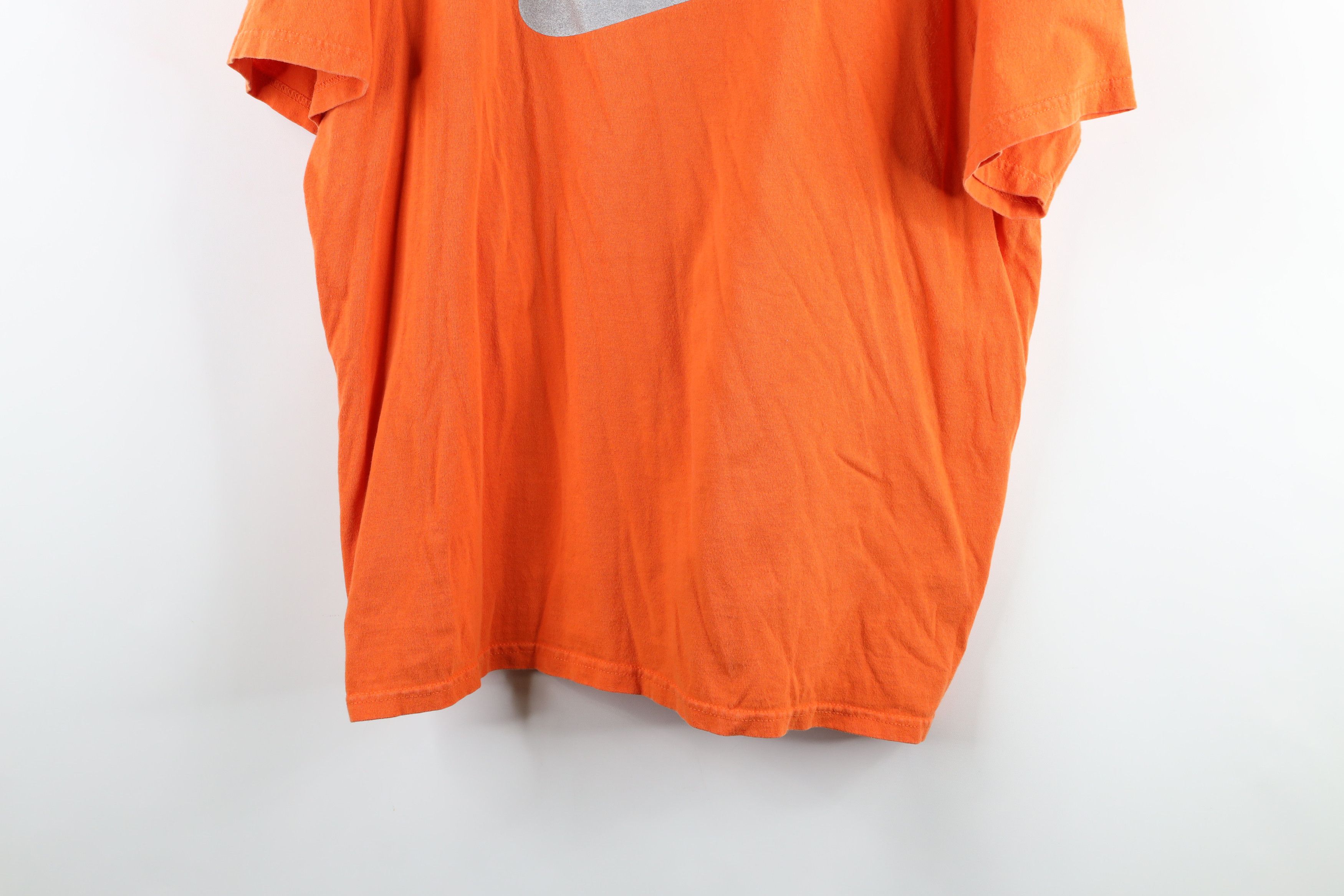 Nike Vintage Nike Travis Scott Big Swoosh Logo T-Shirt Orange Size US XL / EU 56 / 4 - 3 Thumbnail