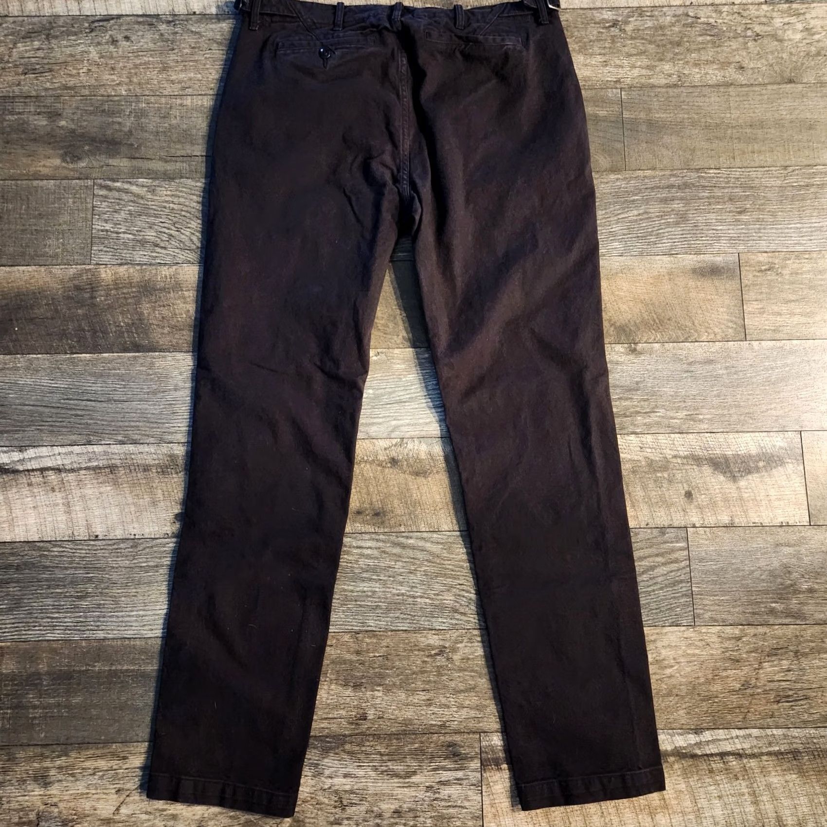 Flint And Tinder Flint and Tinder Jeans Mens 34x32 Black Straight Leg Button Fly Denim USA Made Size US 34 / EU 50 - 6 Thumbnail