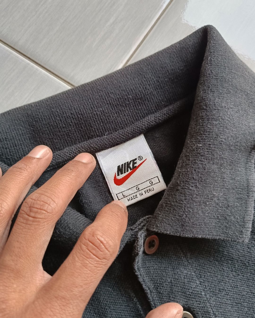 Nike × Vintage Nike Small Swossh 90s Vintage Polo T-Shirt Size US XL / EU 56 / 4 - 3 Thumbnail