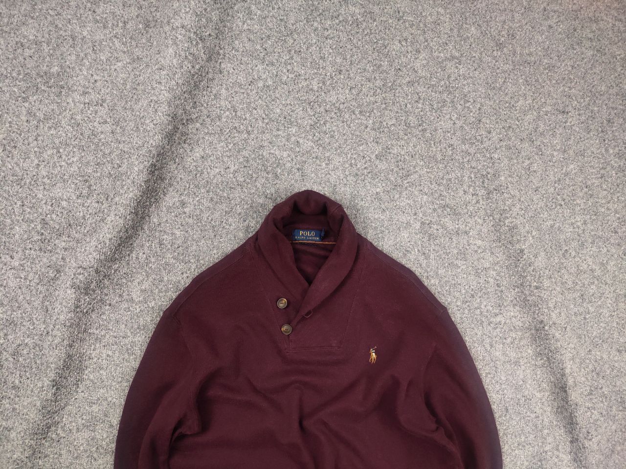 Polo Ralph Lauren Vintage Polo Ralph Lauren Logo Half-Buttoned Jumper Pullover Size US S / EU 44-46 / 1 - 1 Thumbnail