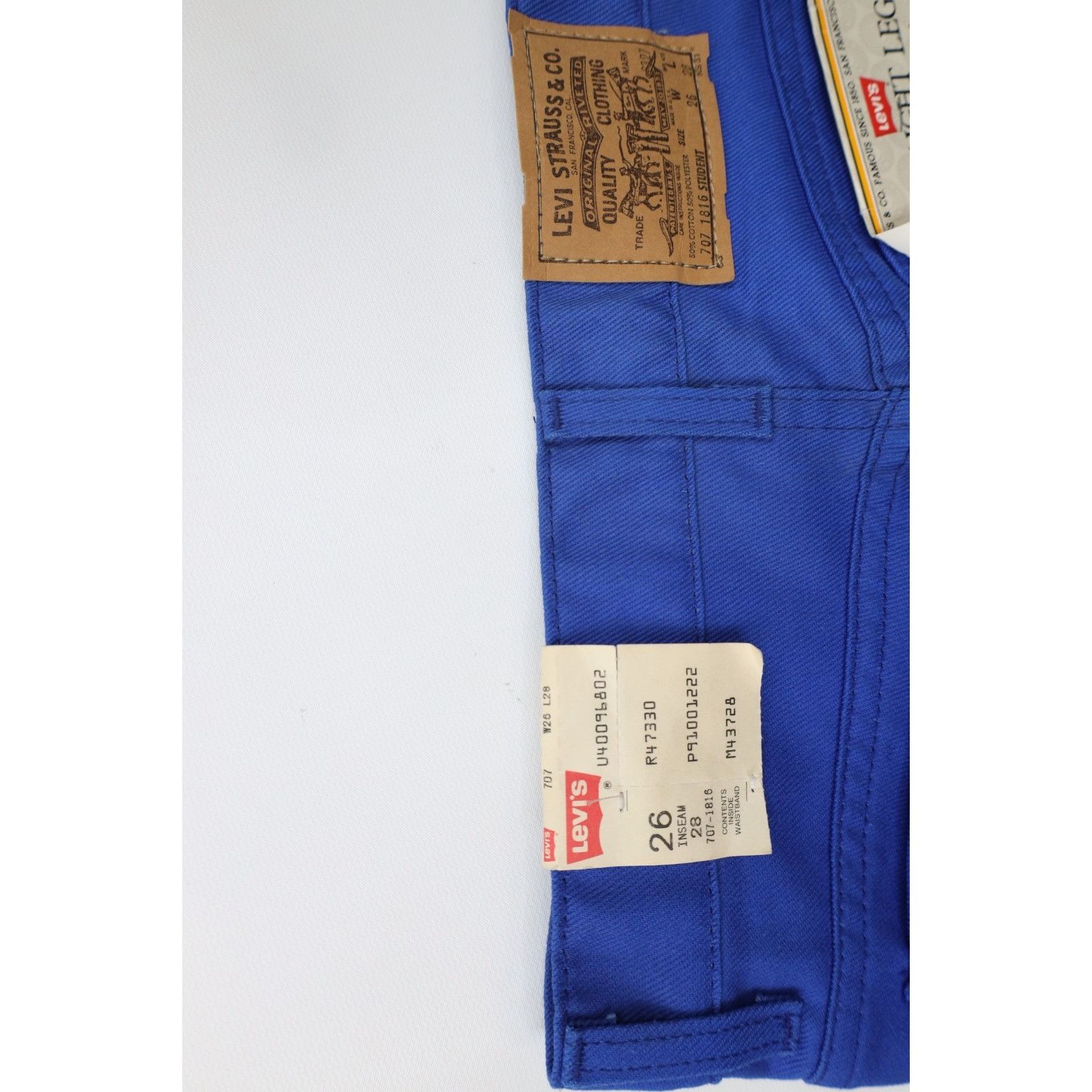 Levi's Deadstock Vintage 80s Levis 707 Student Straight Leg Jeans Size 26" / US 2 / IT 38 - 14 Thumbnail